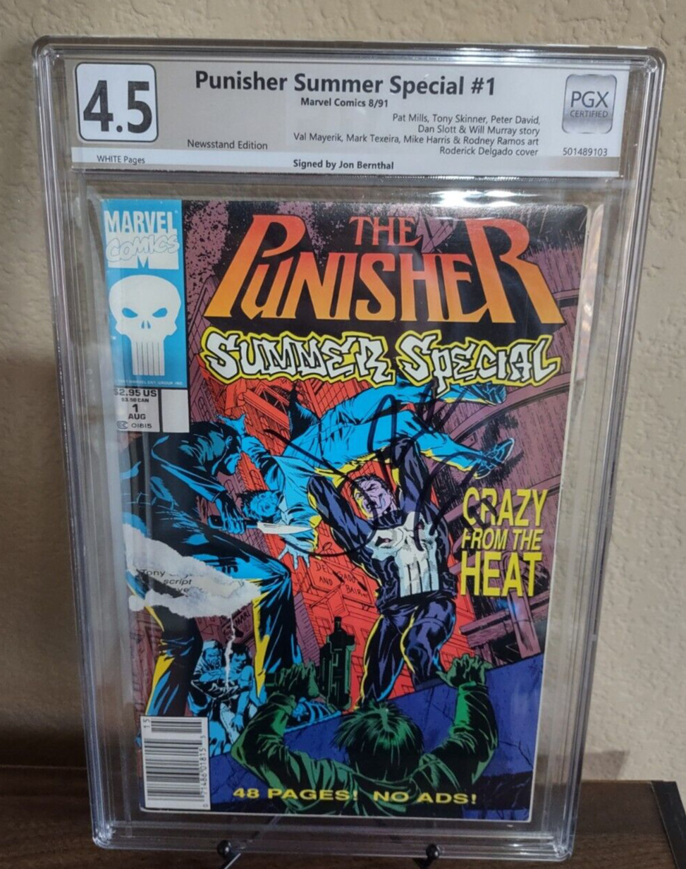 THE PUNISHER SUMMER SPECIAL #1 4.5 SIGNED JON BERNTHAL WALKING DEAD FURY THE PUNISHER SUMMER SPECIAL #1 4.5 SIGNED JON BERNTHAL WALKING DEAD FURY
