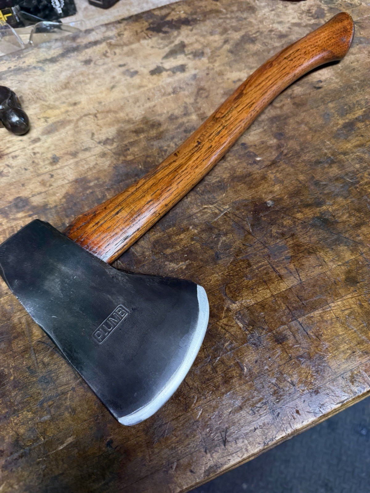 Restored Vintage Plumb National Pattern Hatchet with Original Handle,USA Made