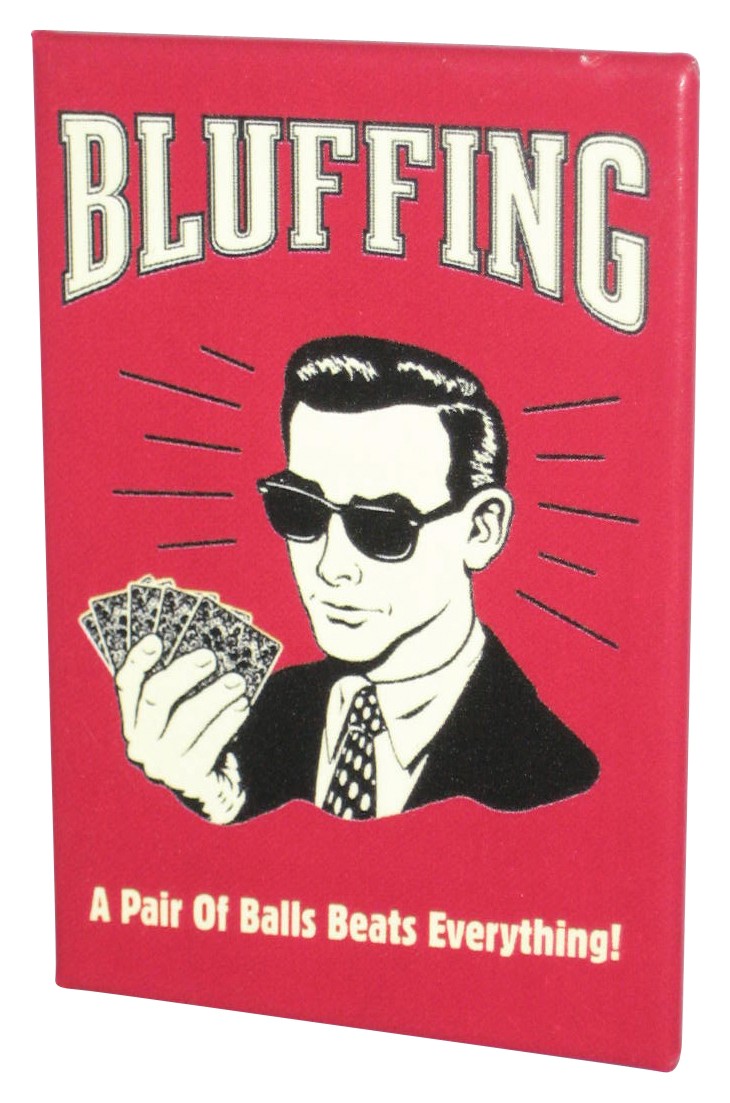 Retro Spoofs Poker (2007) Bluffing A Pair of Balls Beats Everything Magnet