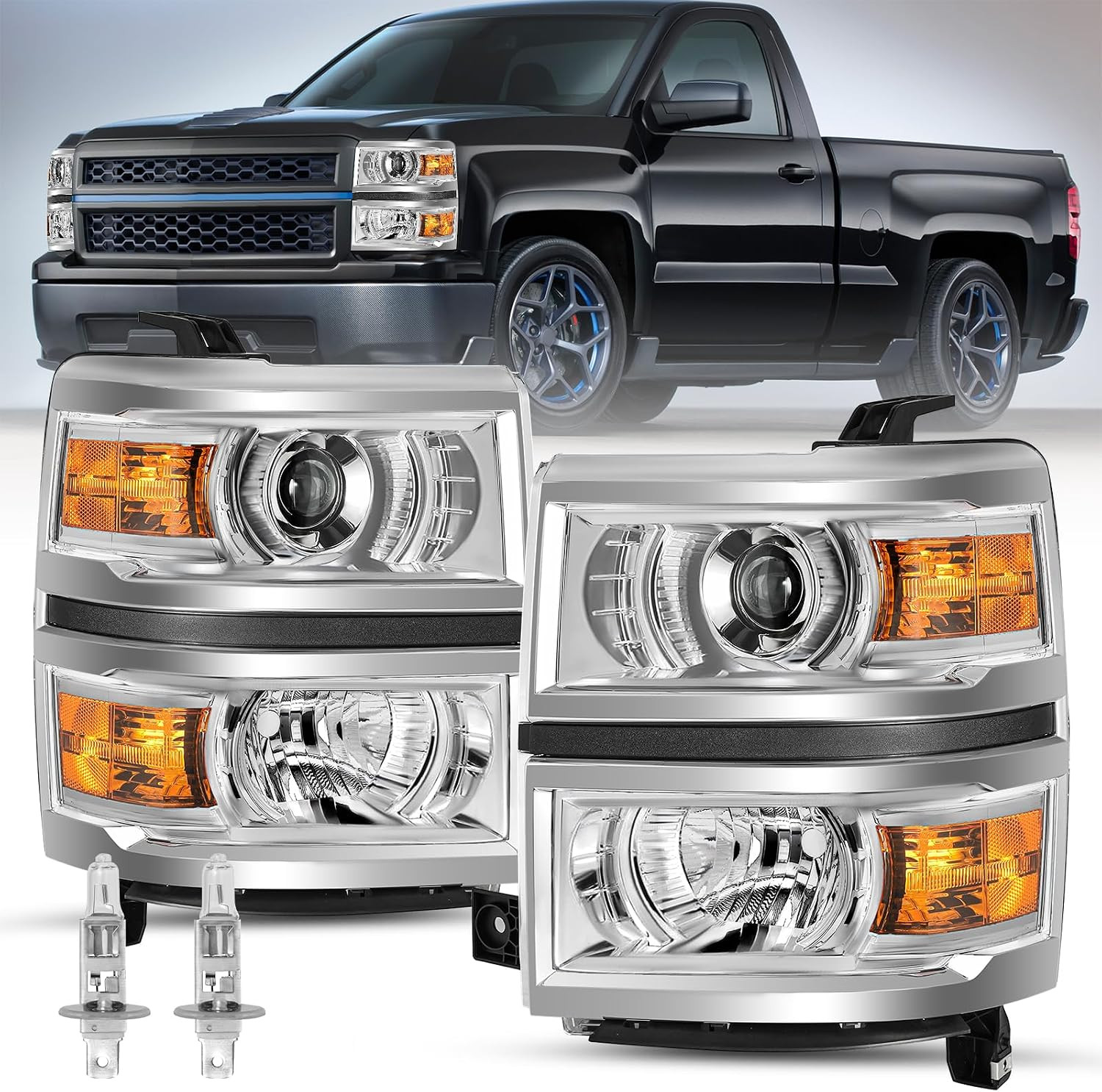 Projector Headlights for 2014 2015 Chevy Silverado 1500 Projector Headlights for 2014 2015 Chevy Silverado 1500