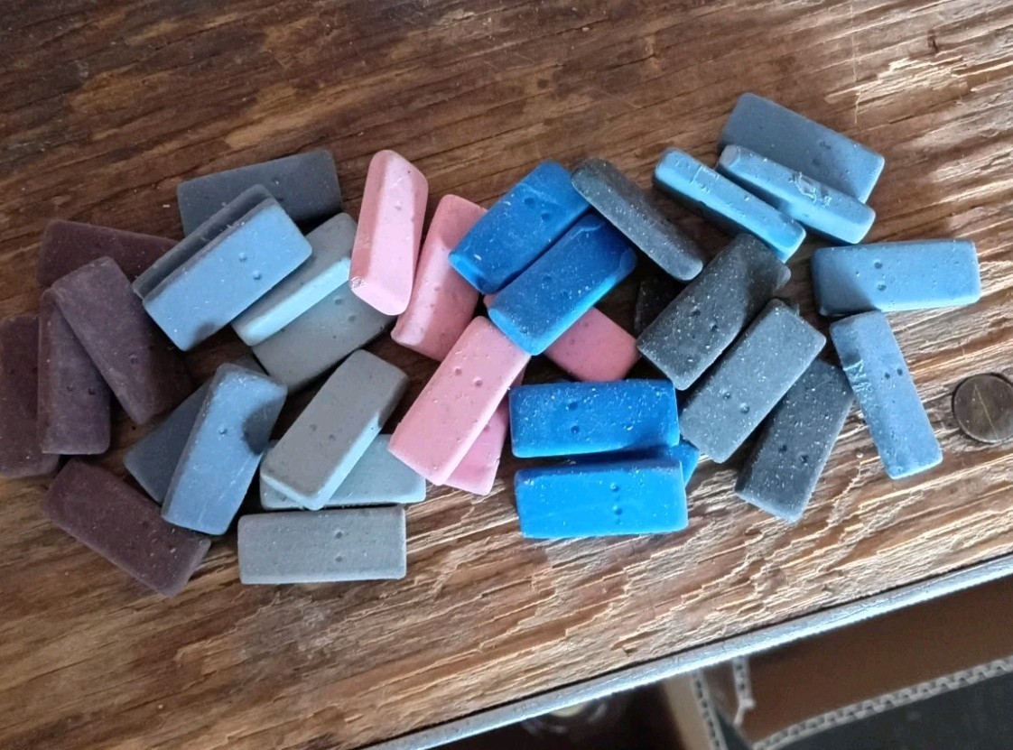 Blackwing Pencil Erasers Lot 35 Erasers Mixed Colors