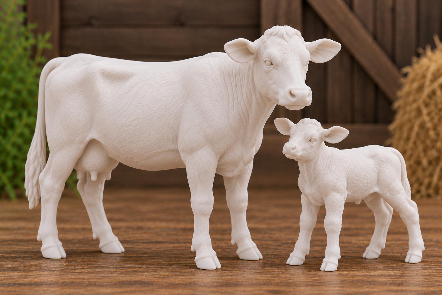 1:9 Traditional Cow & Calf Mother Baby Set 3D Print For Breyer Farm Ranch