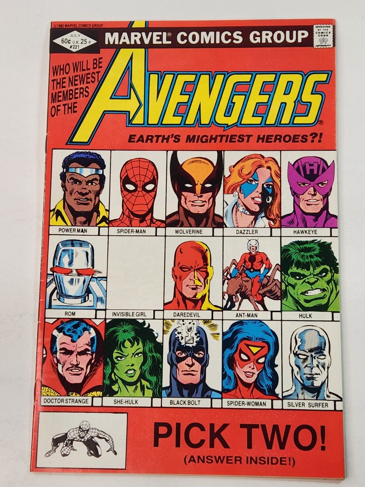 The Avengers 221 DIRECT She-Hulk and Hawkeye Join Avengers Bronze Age 1982