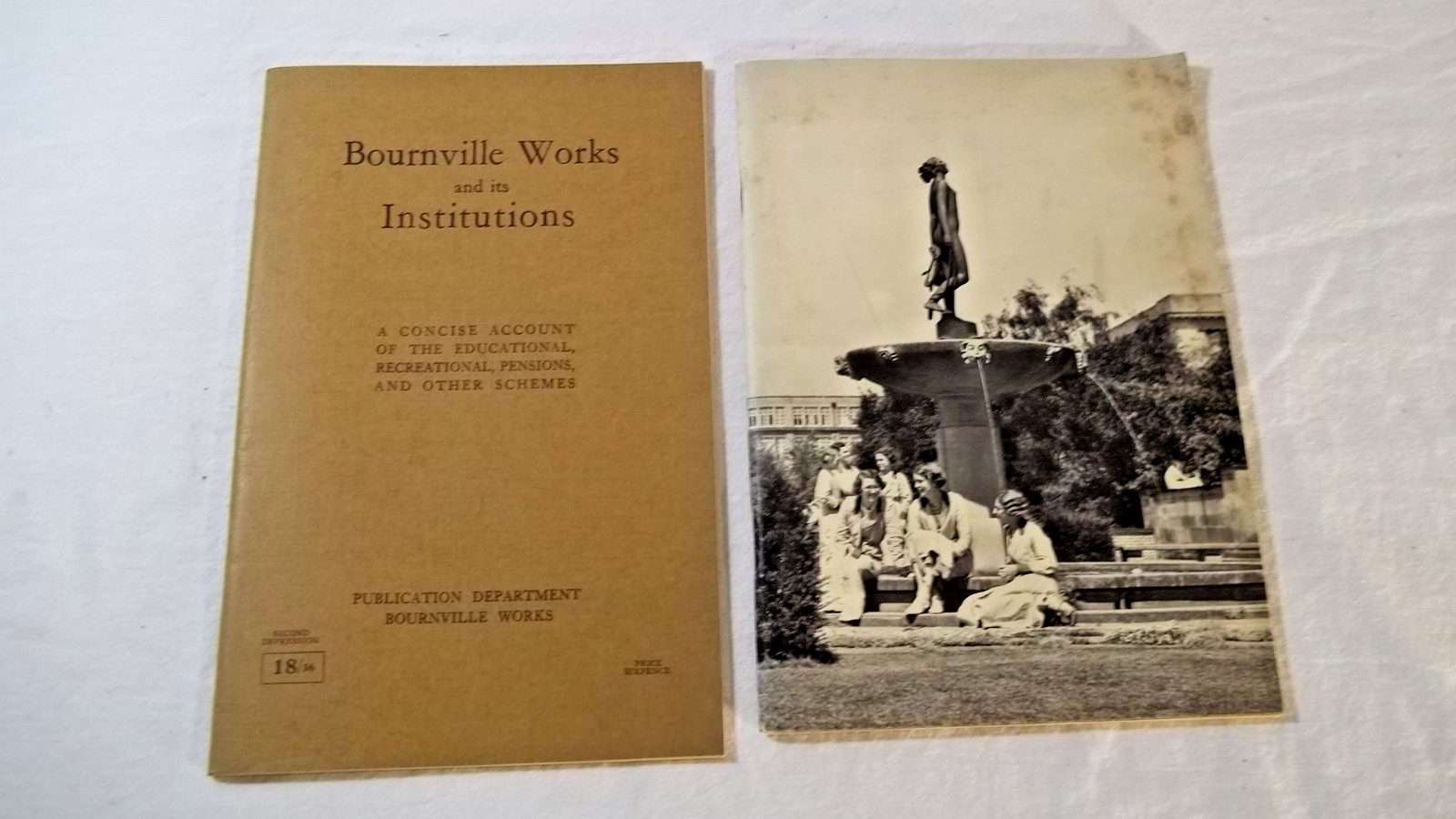 2 Vintage Bournville Works England Chocolate Candy Books Cadbury Brothers 1930s