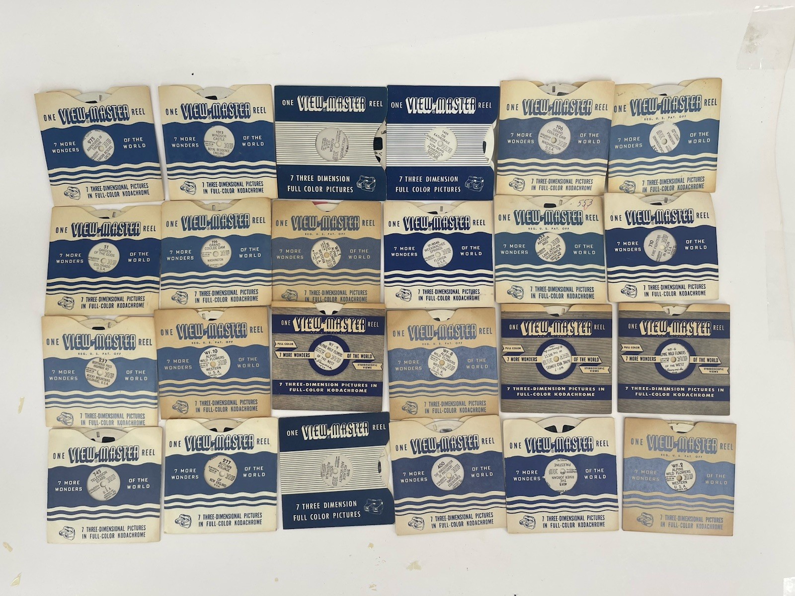 Vintage Sawyer’s View-Master Reel Lot 24 Palestine TV Stars USA Travel 1940s #63 Vintage Sawyer’s View-Master Reel Lot 24 Palestine TV Stars USA Travel 1940s #63