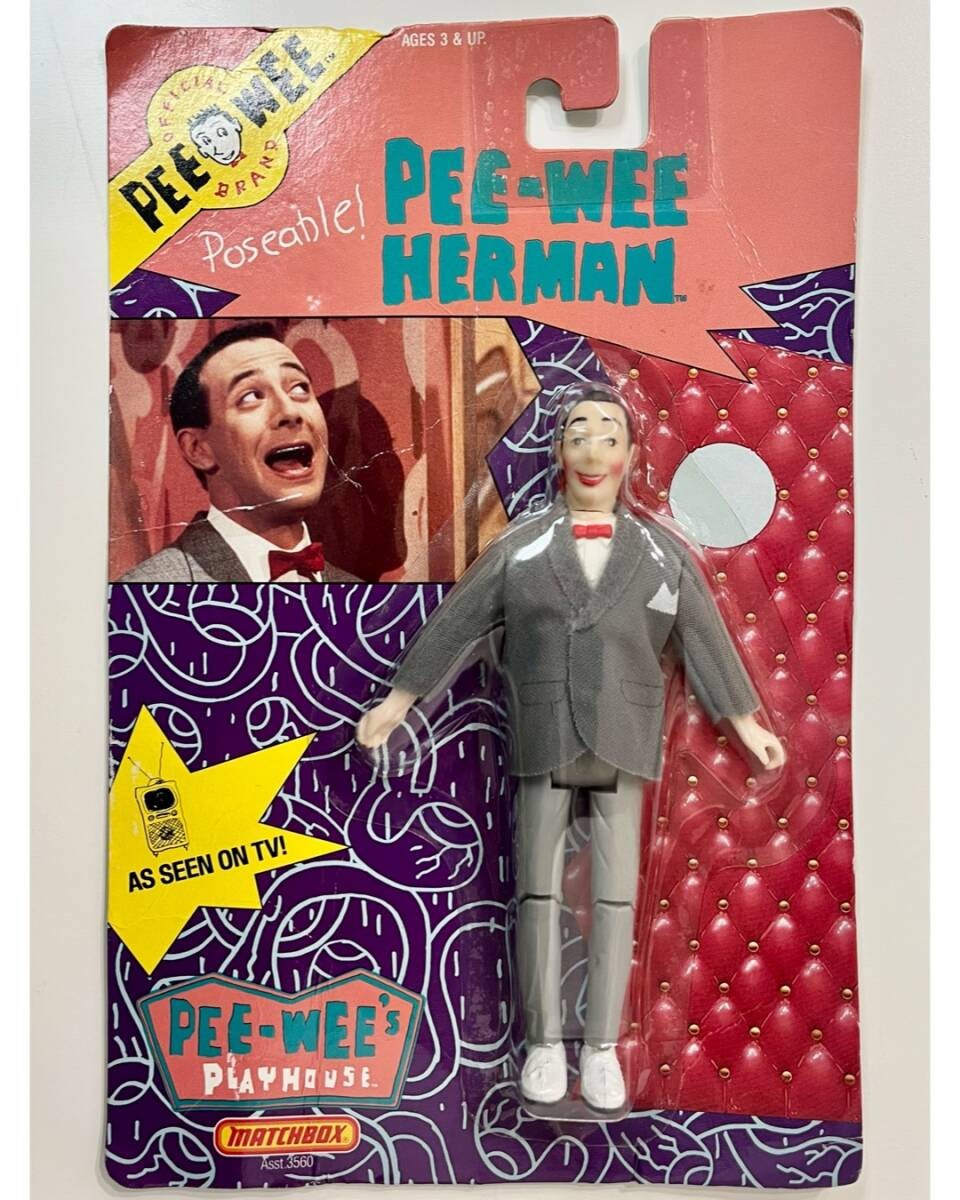 1998 Matchbox Pee wee\'s Playhouse Pee wee Harman Figure PEE WEE\'S PLAYHOUSE PEE