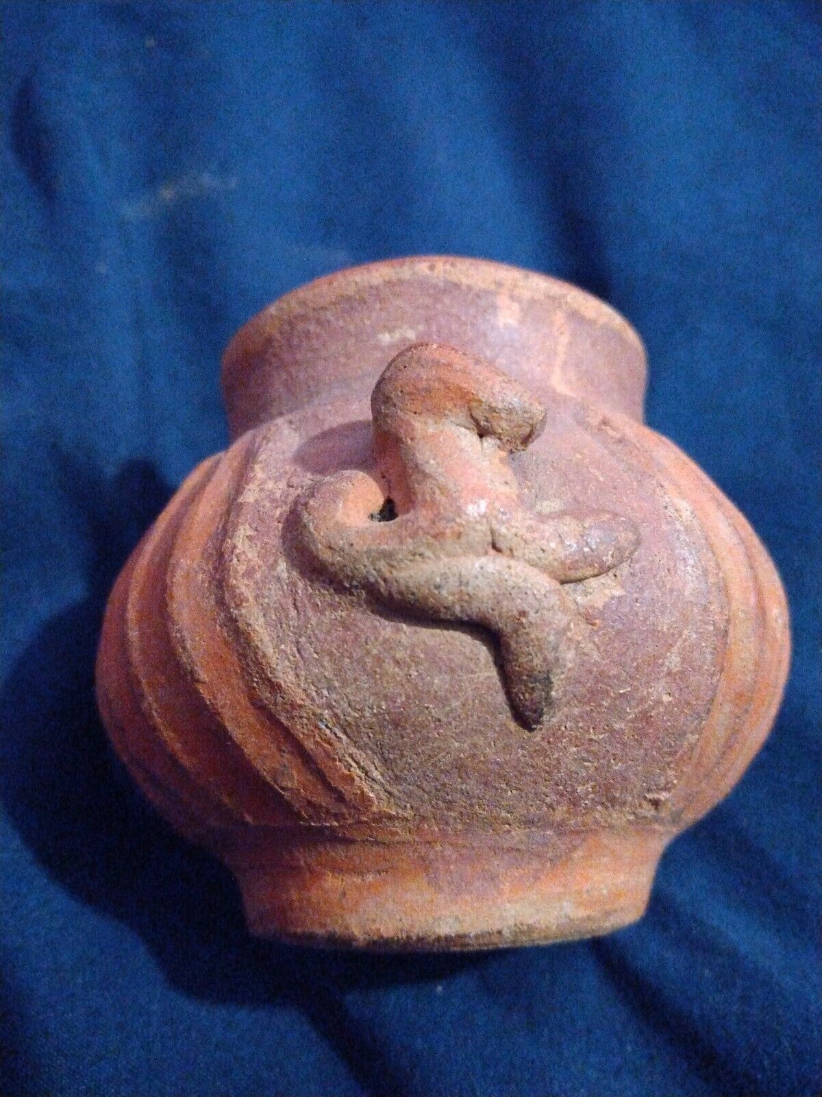 Pre-Columbian pottery Lizard Bowl Vessel / Old Professor\'s Estate Mayan Original
