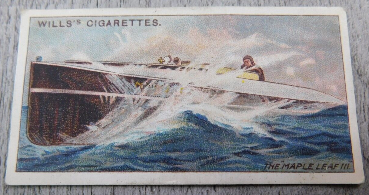 Wills\'s Celebrated Ships Cigarettes Tobacco Trade Card VTG No 36 Maple Leaf III