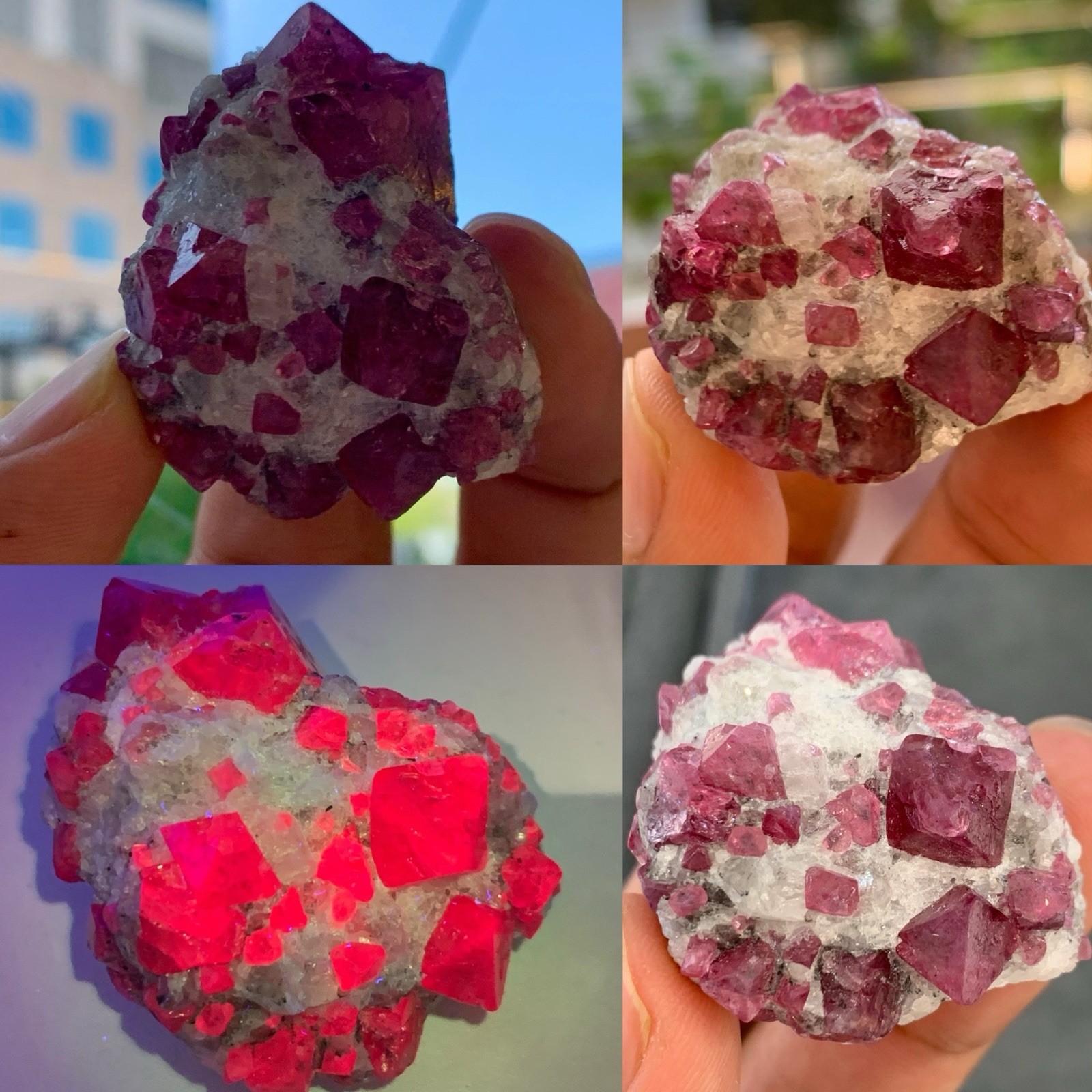 Beautiful Rare fluorescent UV Glow Mahenge Spinel Specimen from Tanzania