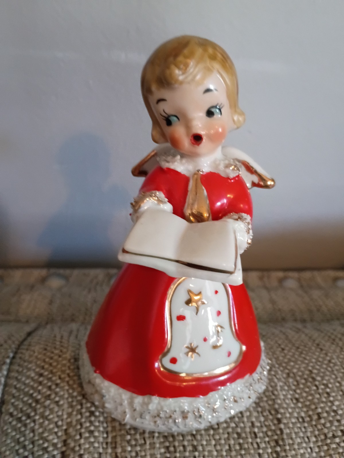Vintage Kreiss Christmas Angel Bell Made In Japan