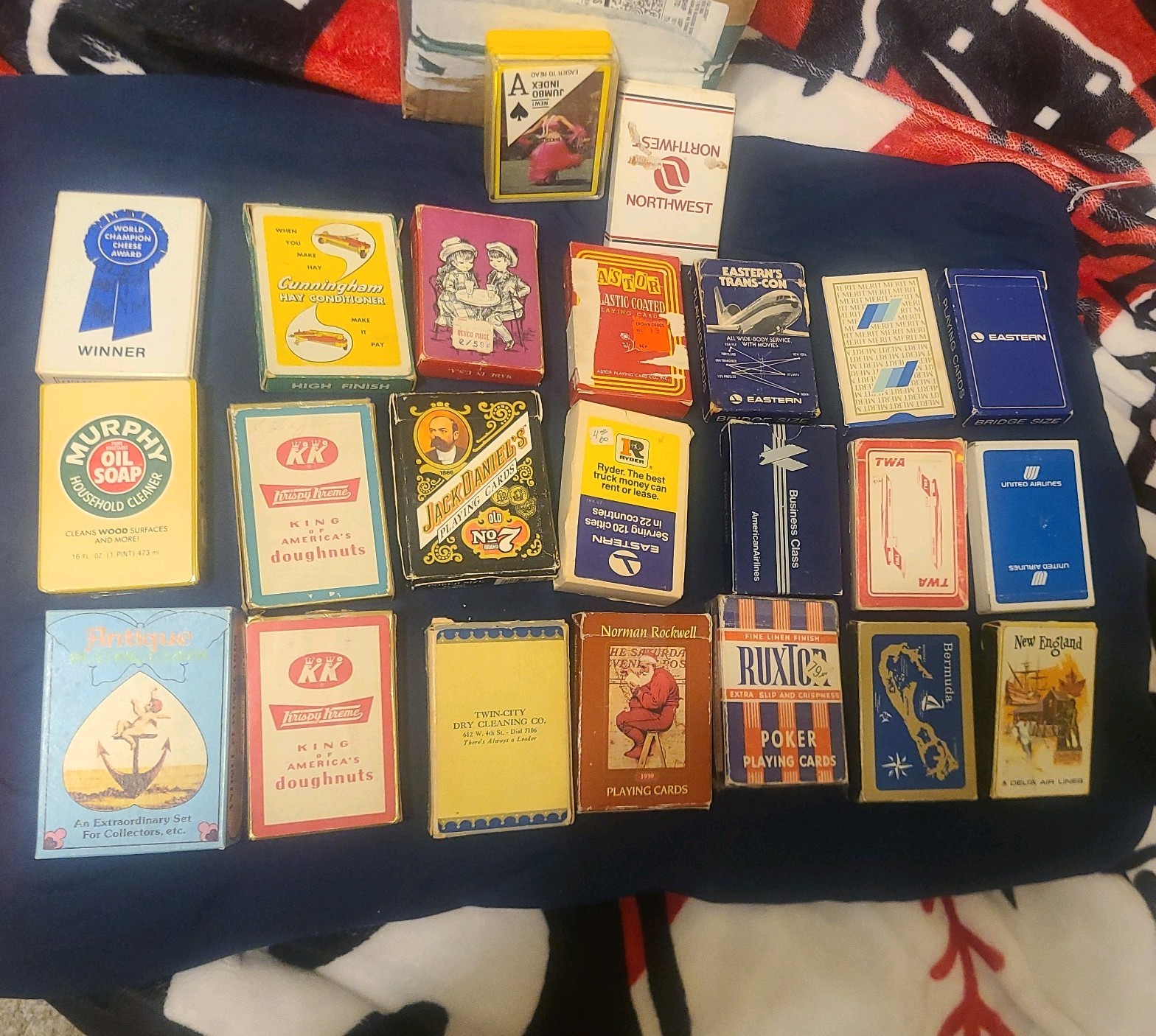 23 Vintage Playing Card Decks Delta Eastern TWA Airlines Krispy Kreme Bermuda 23 Vintage Playing Card Decks Delta Eastern TWA Airlines Krispy Kreme Bermuda