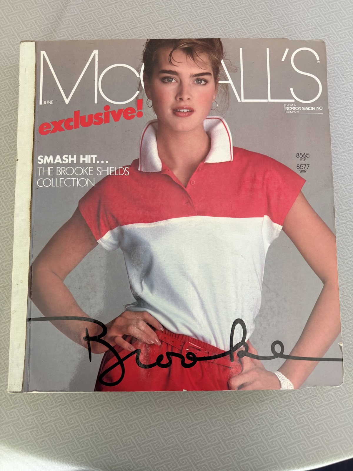 Vintage McCall's Pattern Book Catalog June 1983 Brooke Shields Collection Fashio