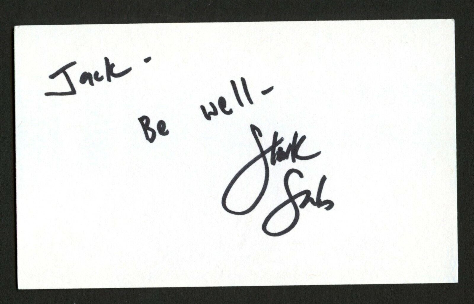Stark Sands signed autograph auto 3x5 index card Actor Musical Kinky Boots C679