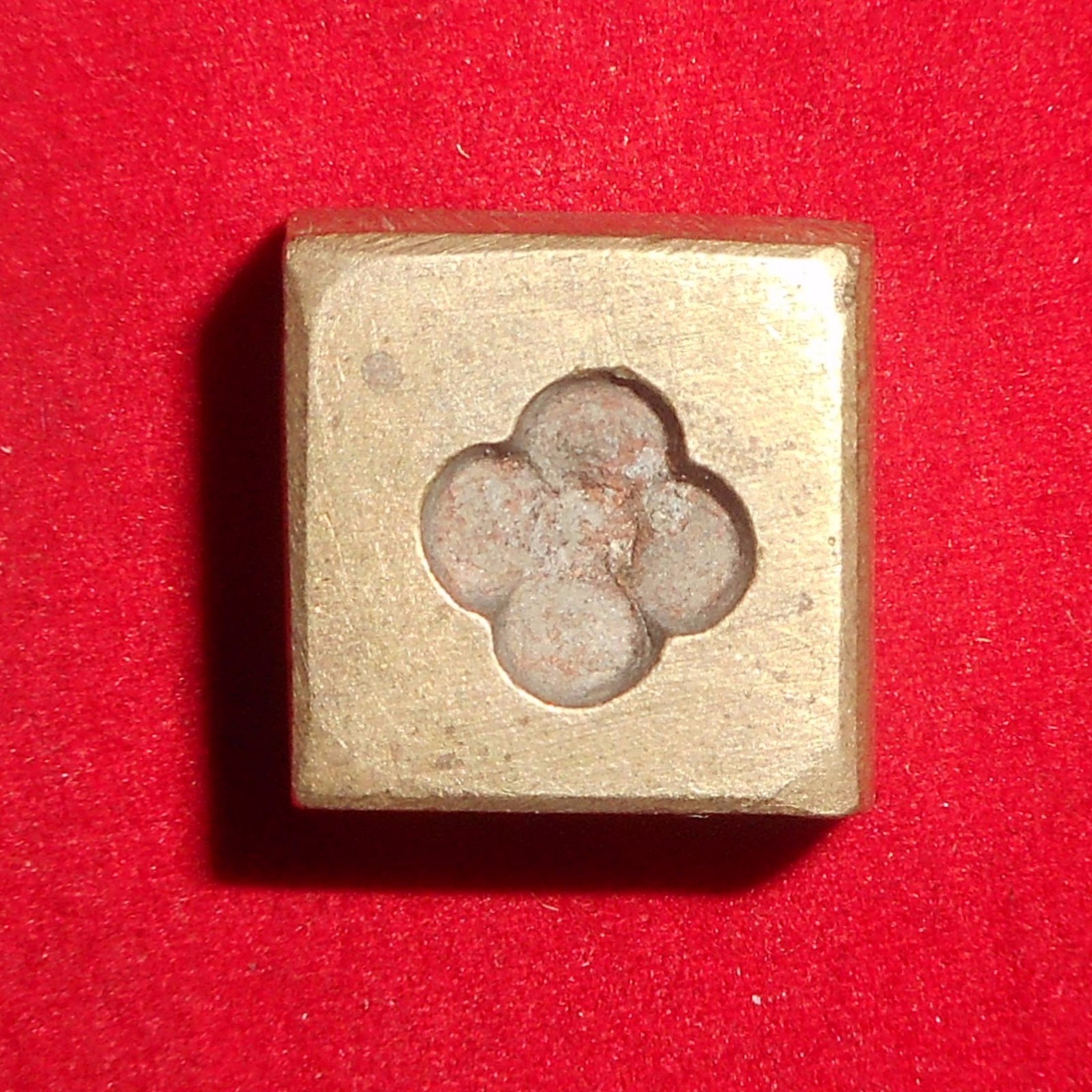  Vintage Bronze Jewelry Making Tool Die/Mold Hand Engraved (D113)