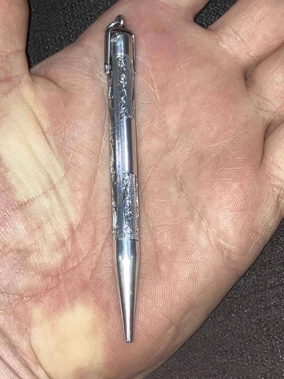 Antique Sterling Silver Mabie Todd & Co. NY Silver Fyne Poynt Mechanical Pencil