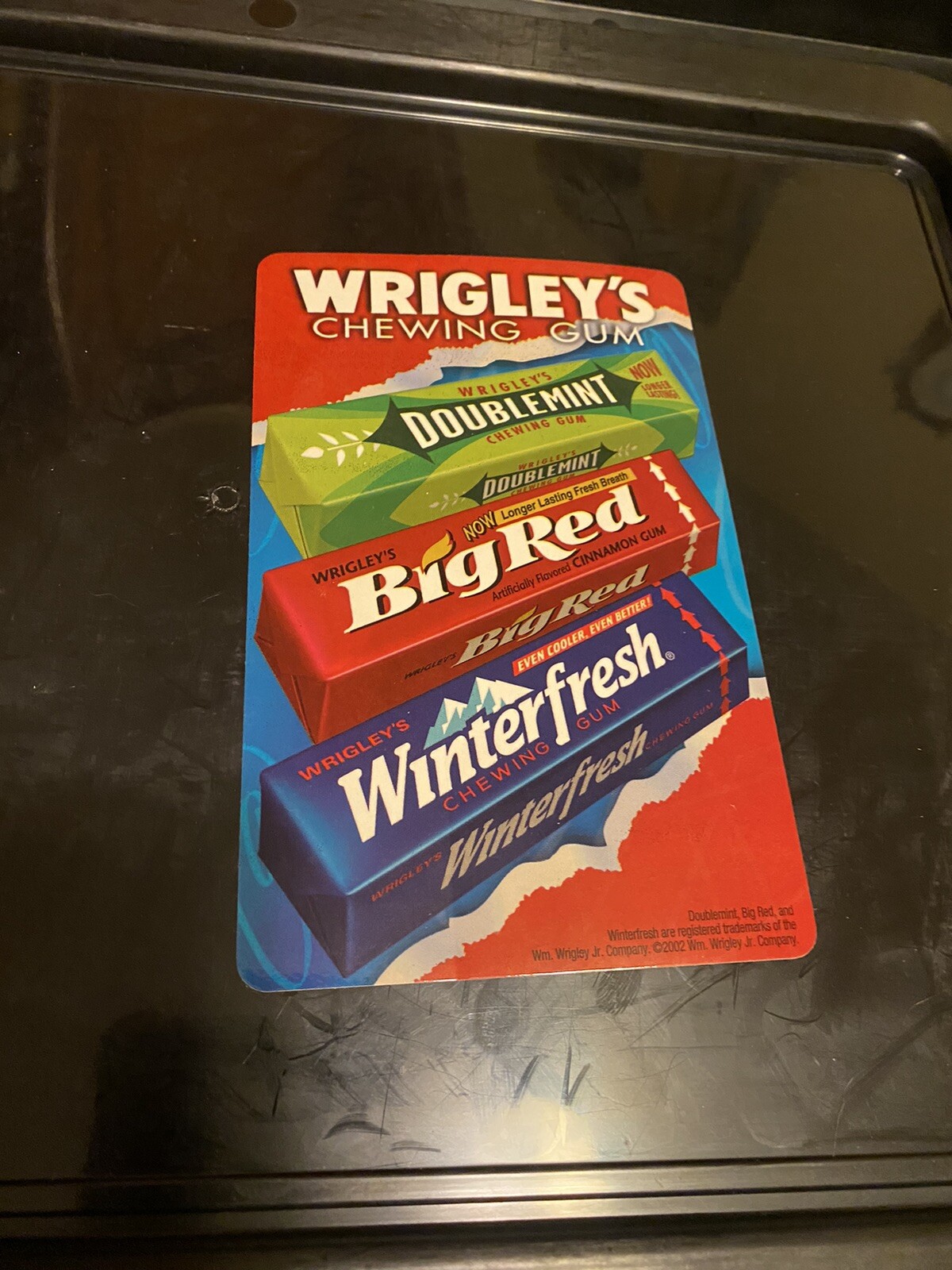Big Red Wrigley's Chewing Gum Store Display Rack Vending Machine Decal Sticker
