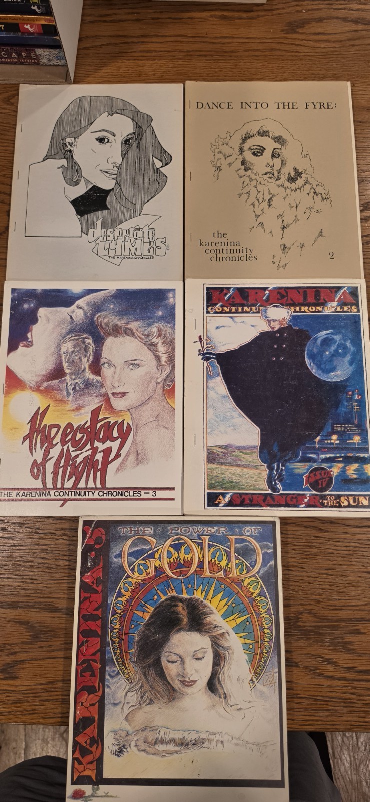 Karenina Continuity Chronicles #1-5 COMPLETE Fanzine Set 1984-92 RARE Garrett
