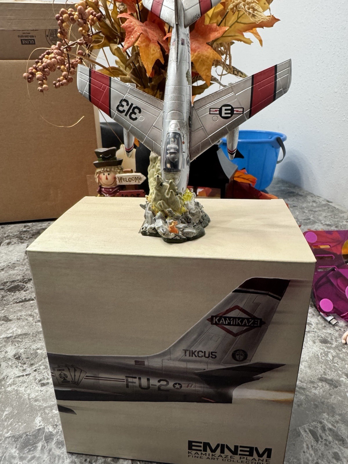 Eminem Kamikaze Plane Fine-Art Collectible Figurine