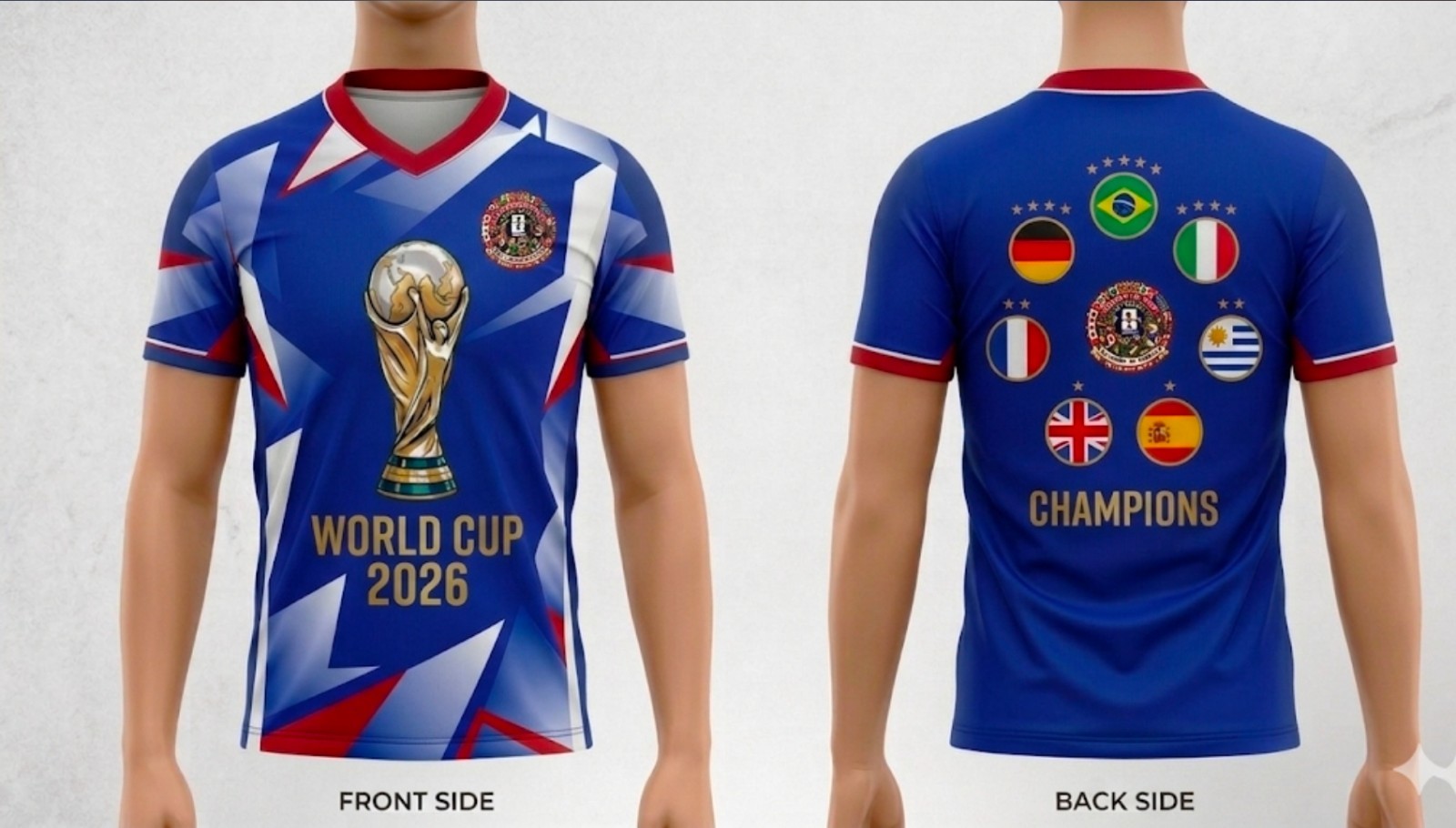 World Cup 2026 Football Jersey T-Shirt Round Neck Winner Champion