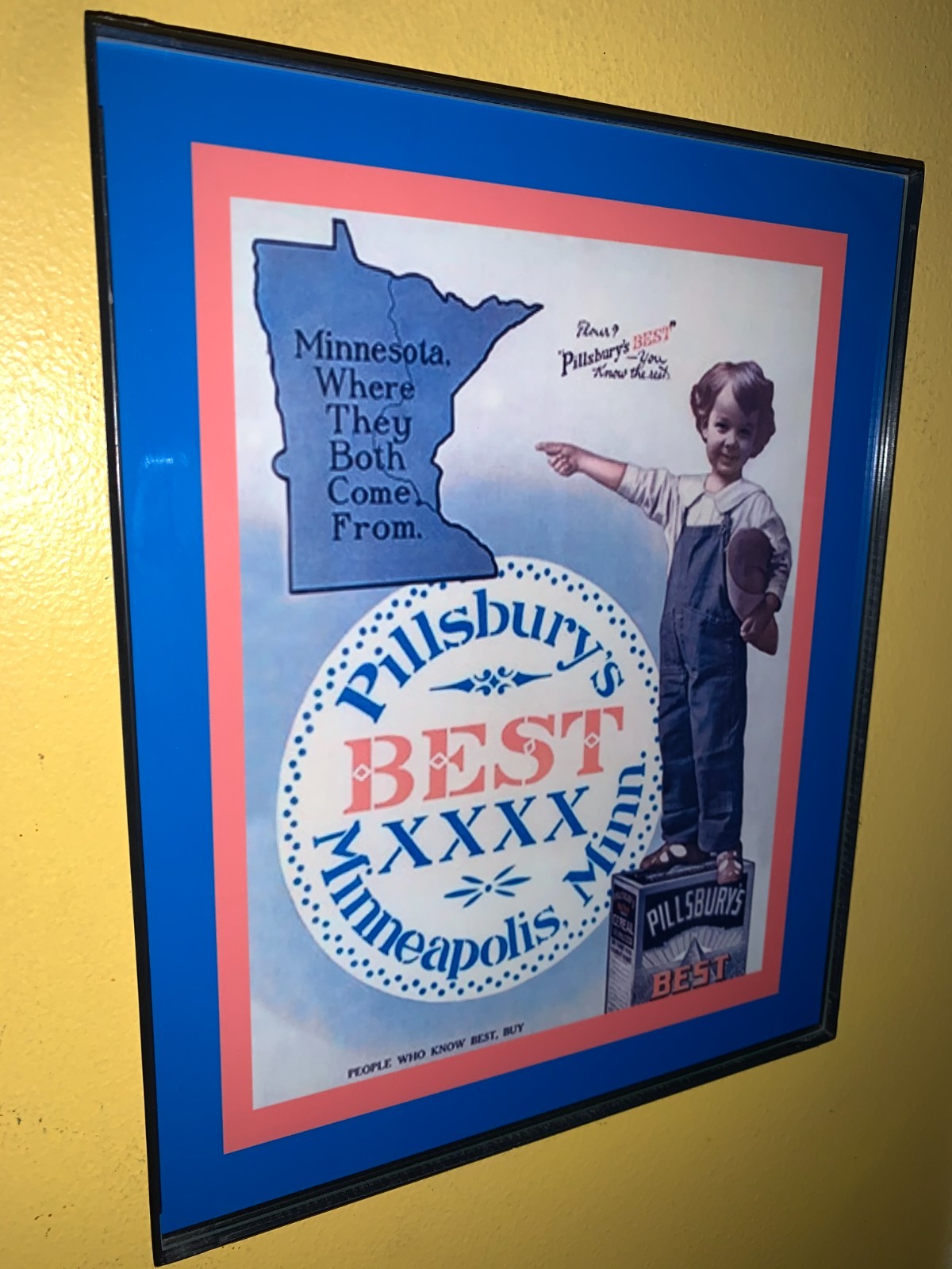 Pillsbury\'s Flour Bakery Grocery Kitchen Minneapolis Minnesota Advertising Sign