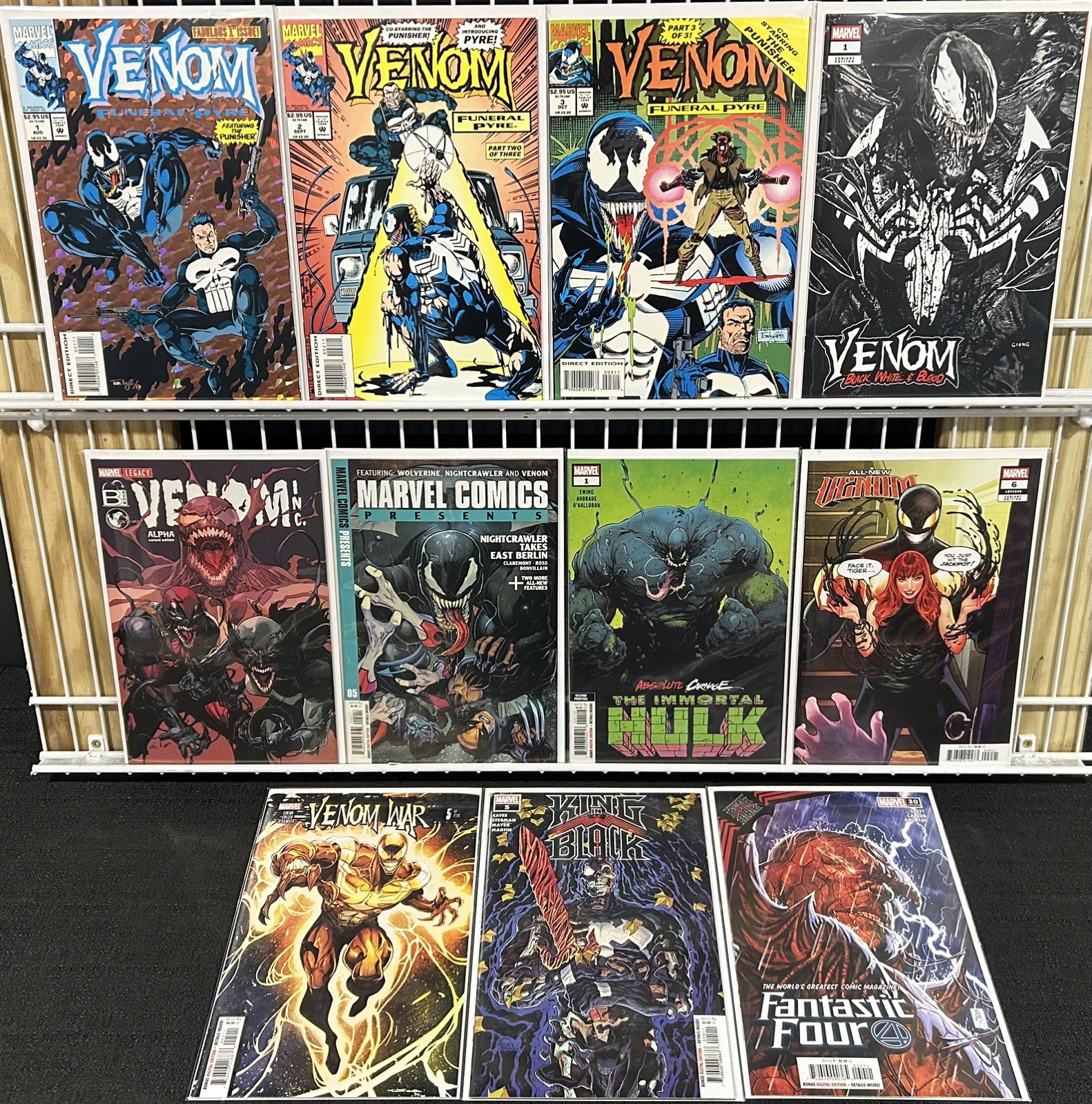 Venom VF/VF-NM Lot of 11 (Funeral Pyre, Anti Carnage, Anti Venom, Knull) Marvel
