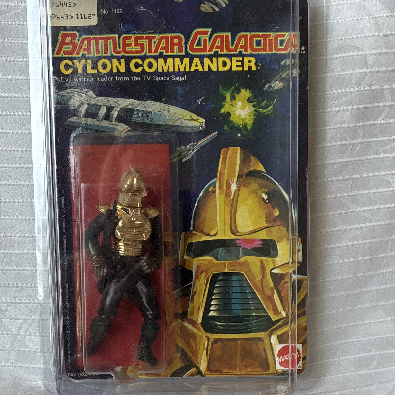 Mattel 1978 Battlestar Galactica Cylon Commander Vintage Carded Figure