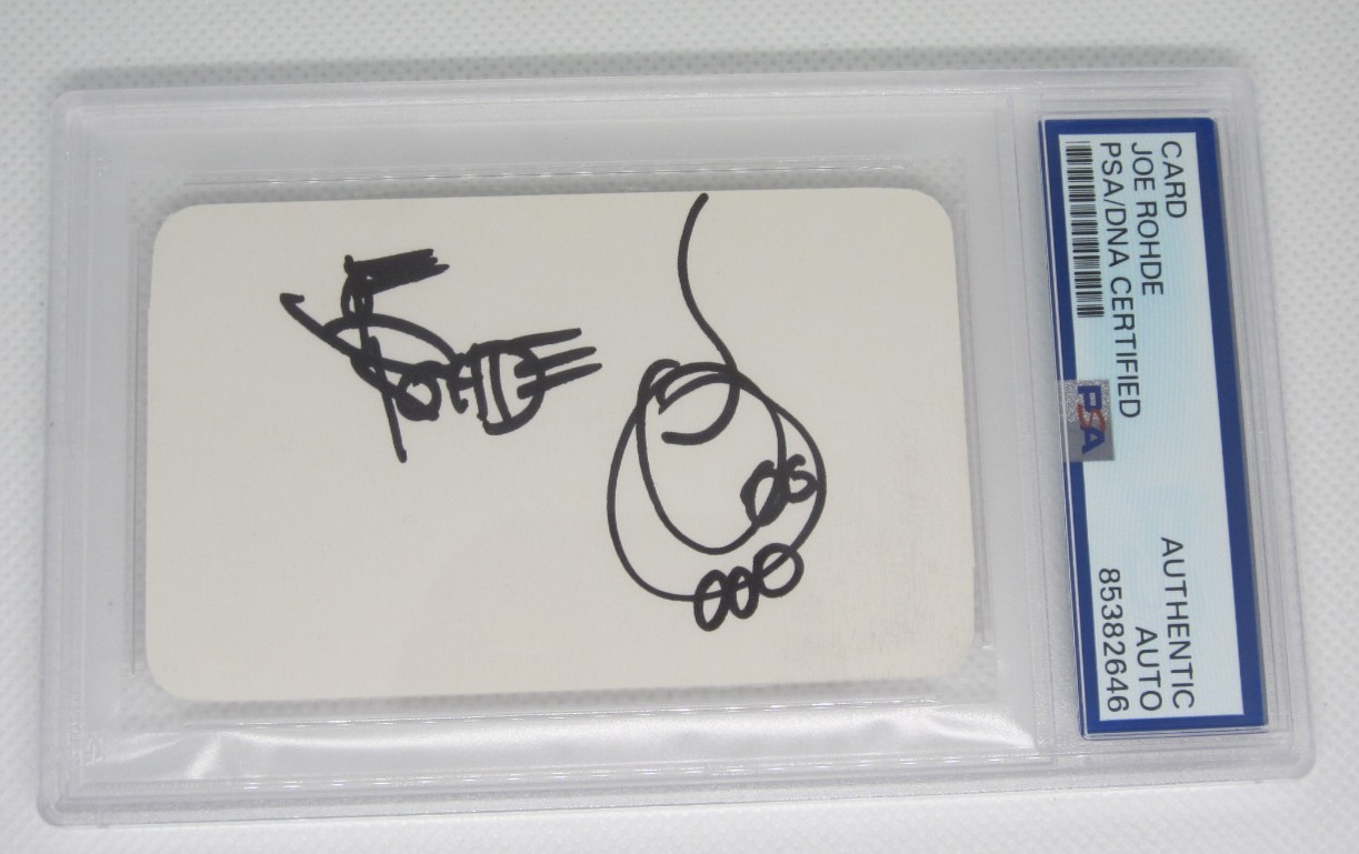 Joe Rohde signed autographed sketch PSA authentic Earring Disney Imagineer