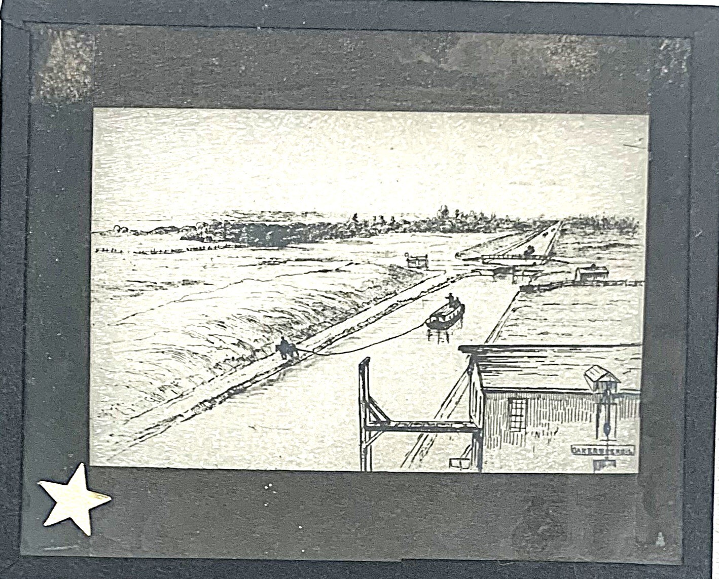 Magic Lantern Slide Pageant of America - Western End of the Erie Canal