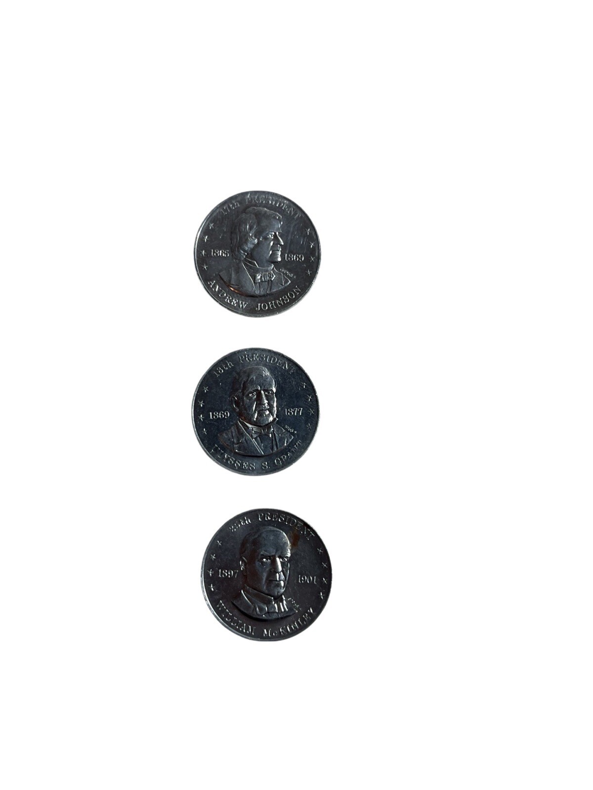 Shell\'s Mr. President Coin Game 3 Coins circulated