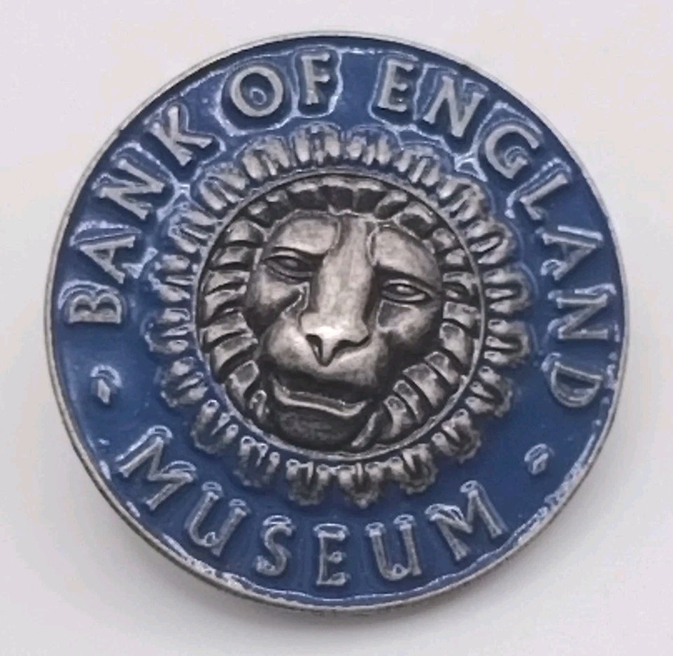 Bank of England Museum Enamel Pin Badge London Souvenir Collectible Lapel
