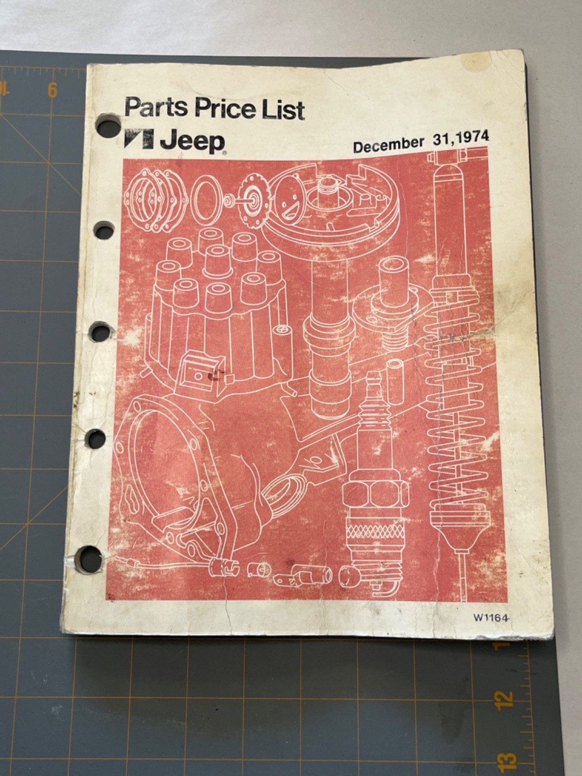 Jeep  Dealer Parts Price and Dealership List Catalog OEM W1164 December 1974 sl