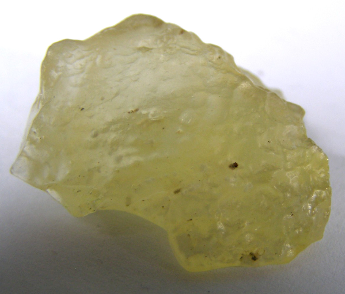 RARE LIBYAN DESERT GLASS - TEKTITE 2.9 x 2.4 cms  6.96 gms METEORITE IMPACT #59