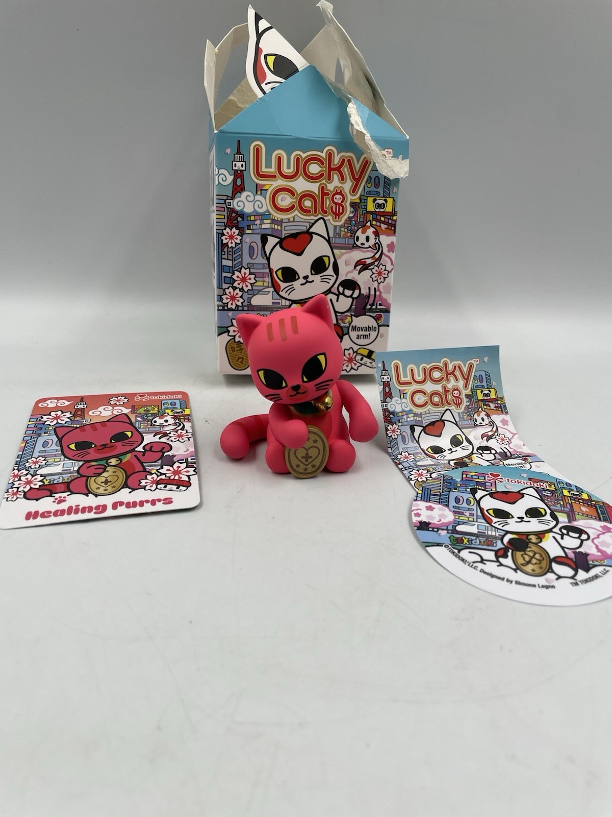 Tokidoki Lucky Cats Healing Purrs Vinyl Figure New w/ Box Tokidoki Lucky Cats Healing Purrs Vinyl Figure New w/ Box
