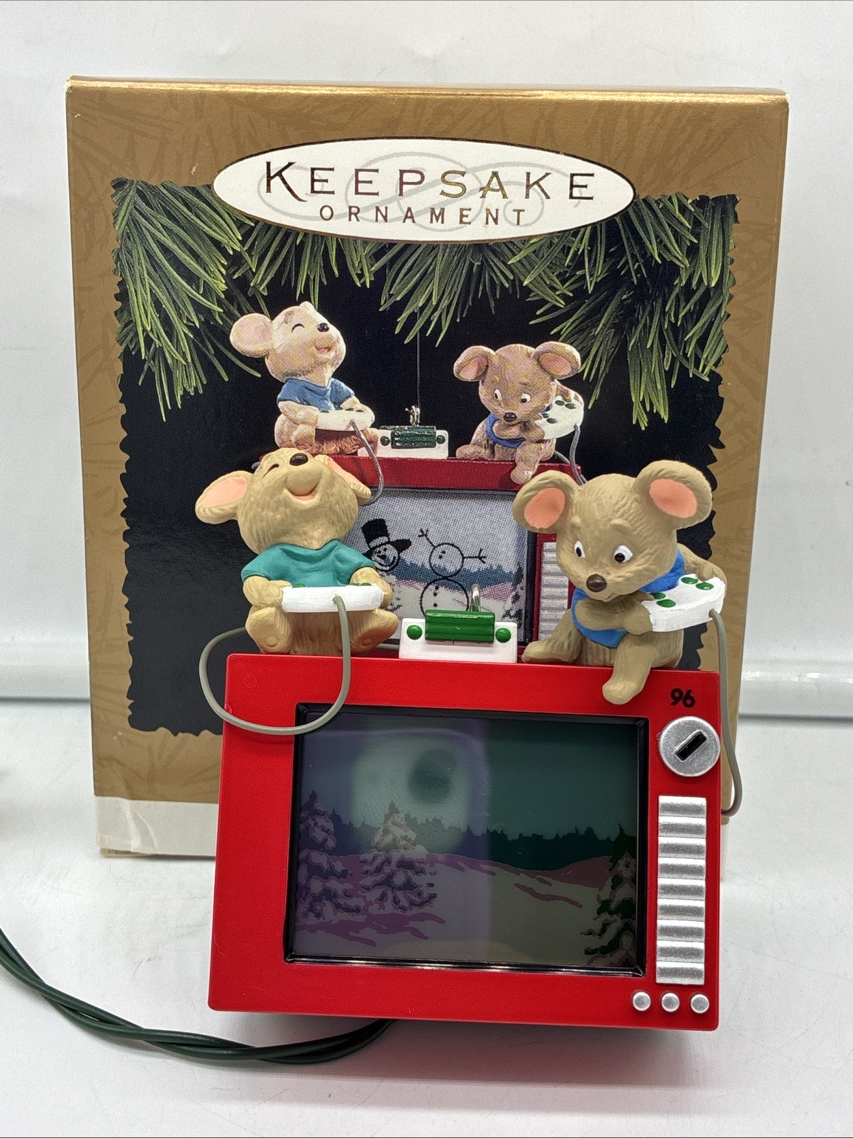 Video Party Magic Light Moving 1996 Hallmark Keepsake Ornament - 