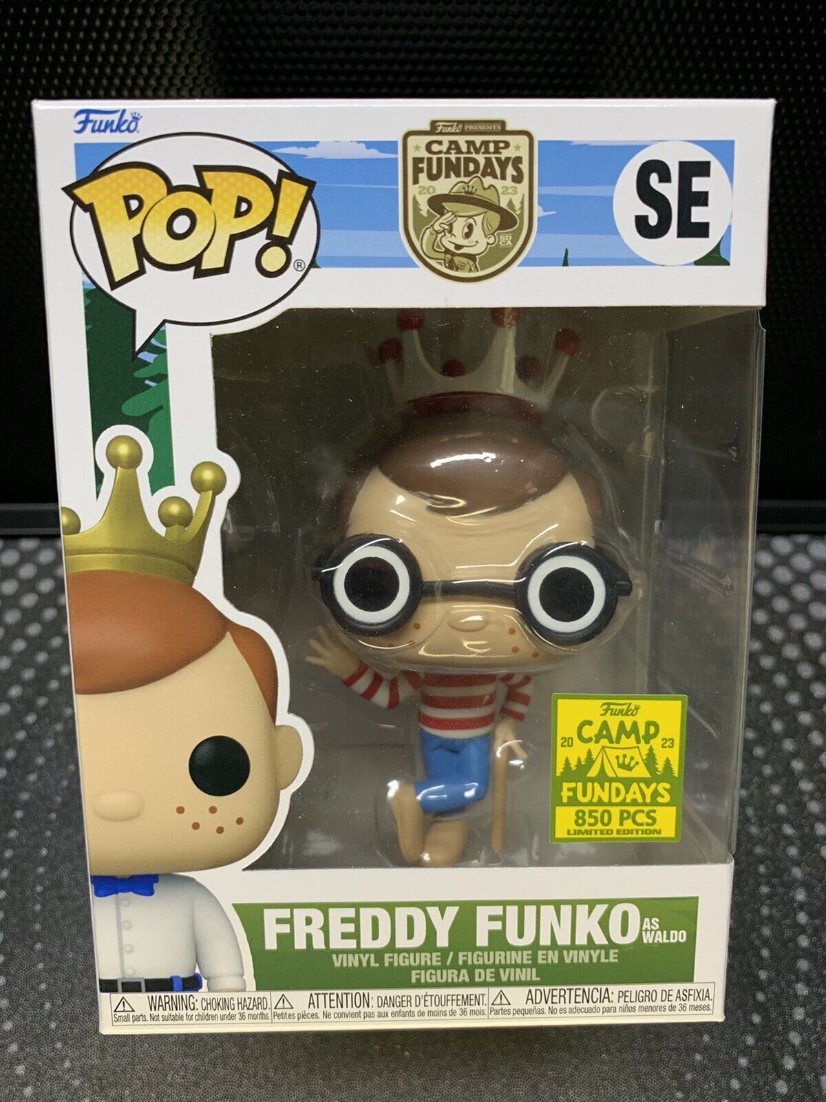 Funko Pop SDCC 2023 Freddy Funko As Where’s Waldo Camp Fundays 850pcs 