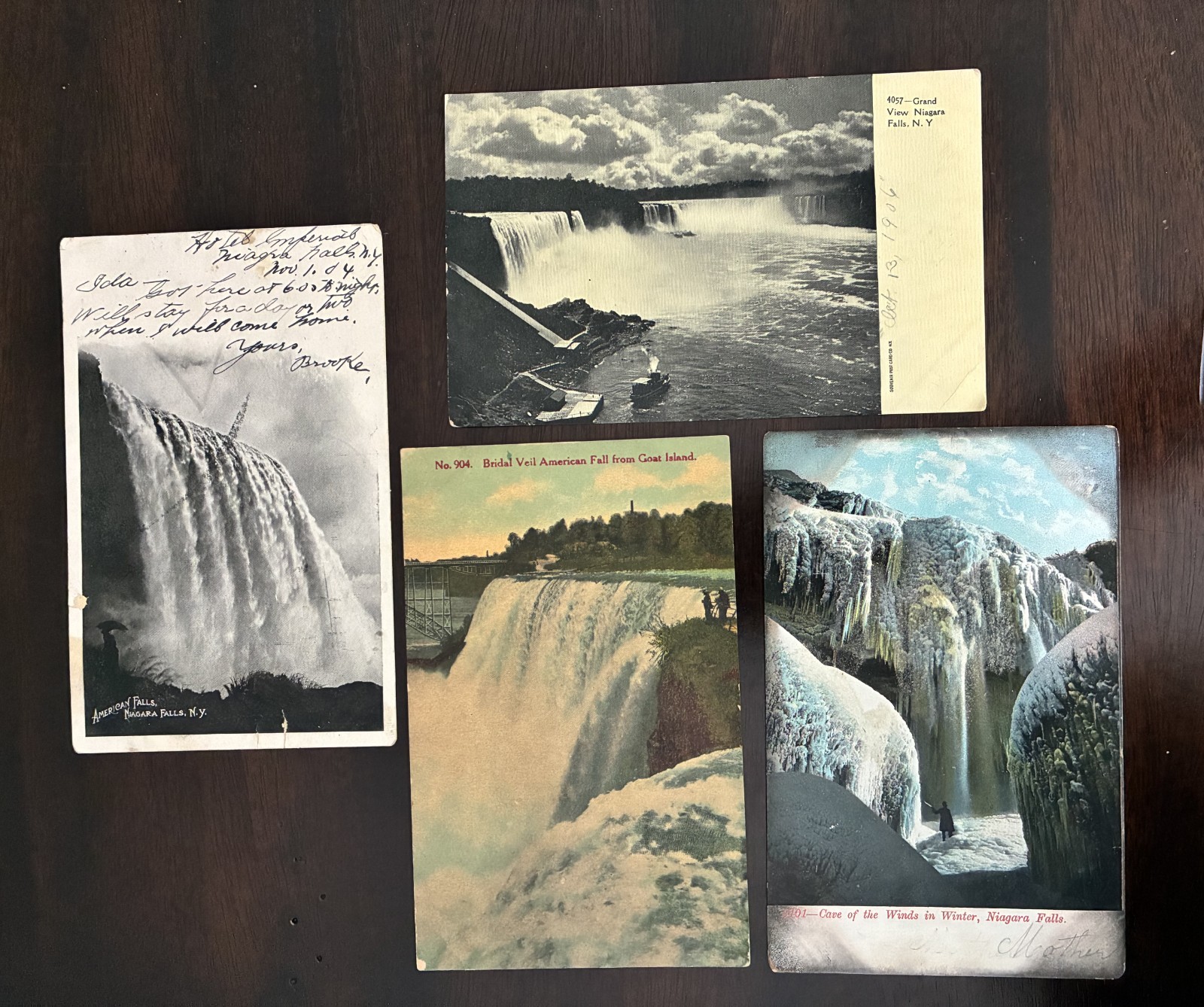 Niagara Falls Vintage Post Cards LOT of 4 early 1900s