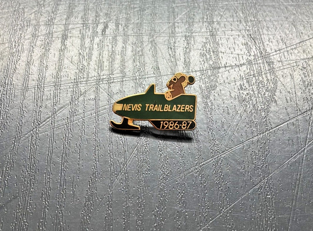 Vintage Nevis Trailblazers Snowmobile Club 1986-87 Minnesota Lapel Hat Pin MN