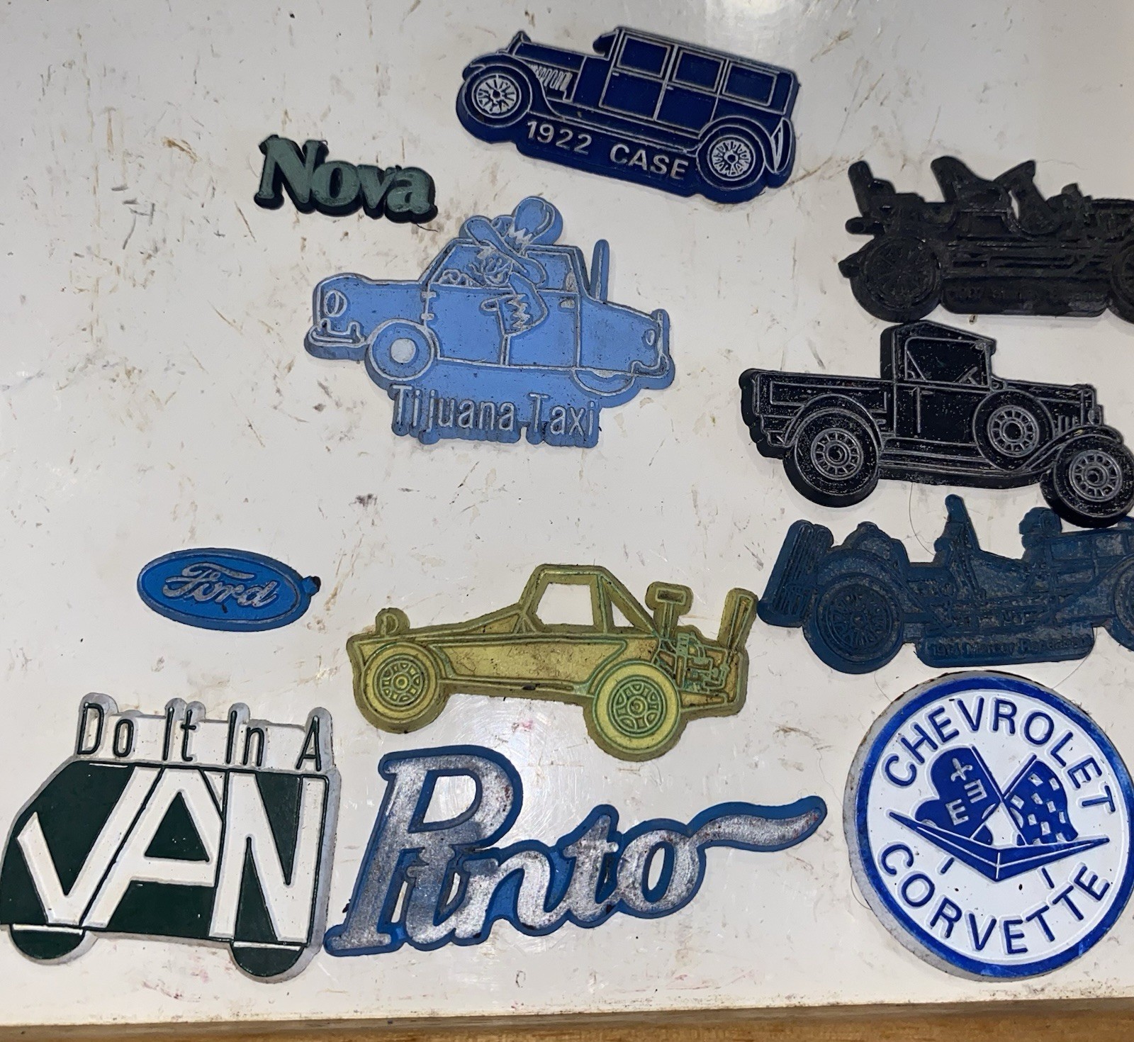 70’s Vintage Car Related Refrigerator Magnets Lot Of 10 70’s Vintage Car Related Refrigerator Magnets Lot Of 10