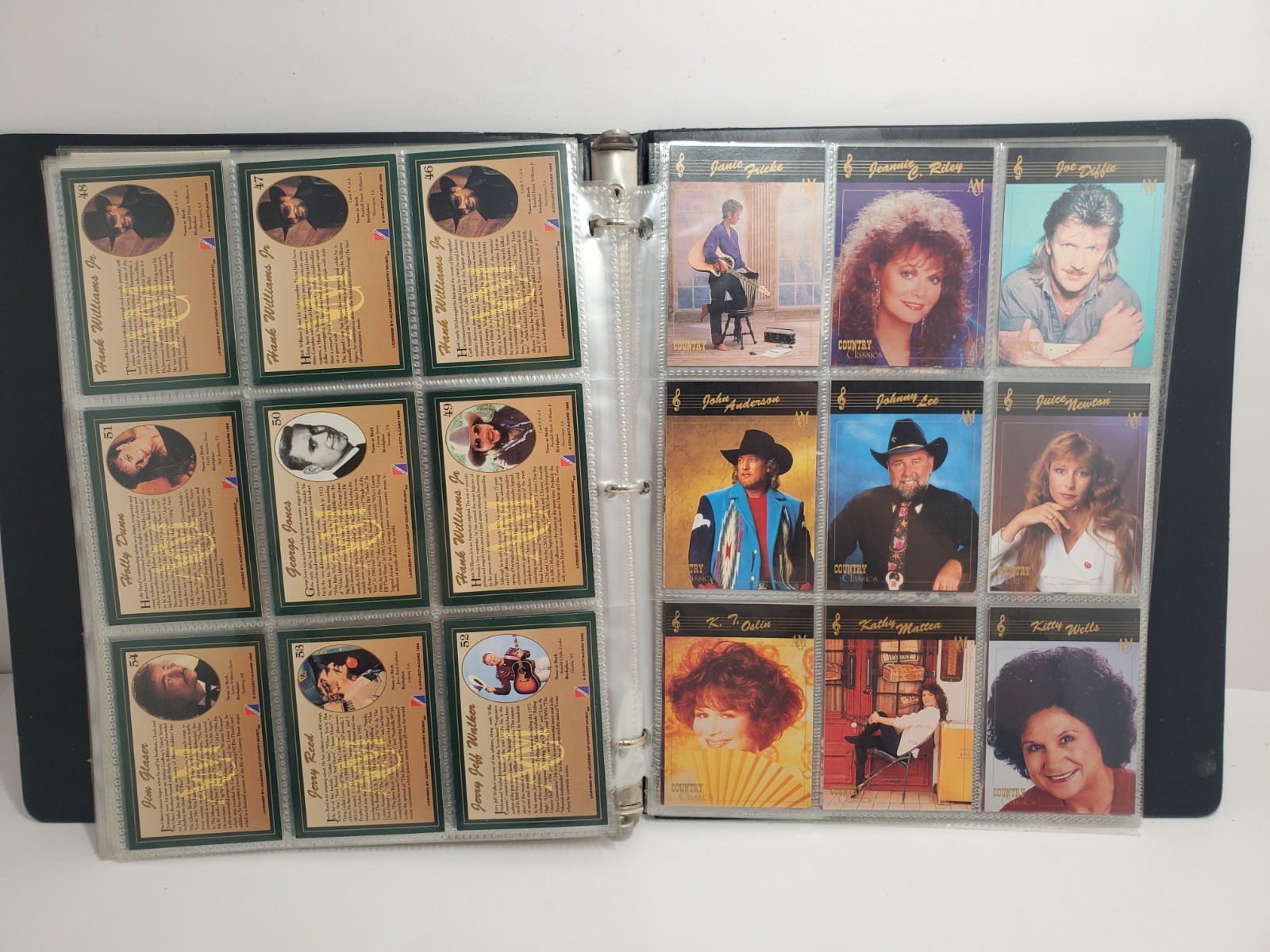1992 Country Gold & Country Classics Trading Cards Binder Sets Near Complete
