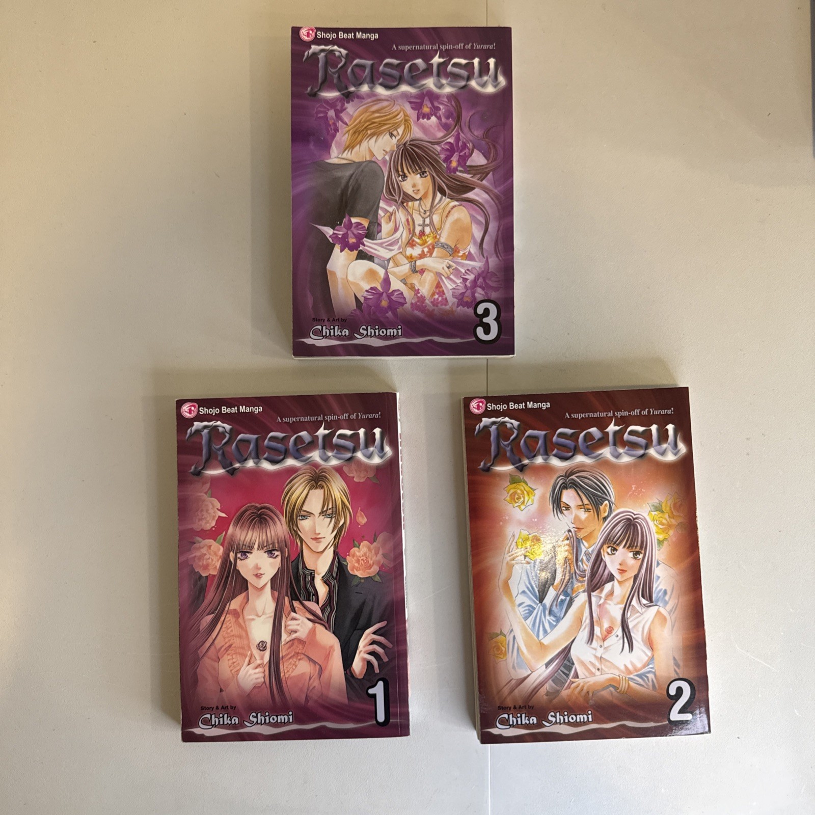 Rasetsu Manga Volume 1 2 & 3 Shiomi Shojo Beat VIZ Media English 1st Print 2009