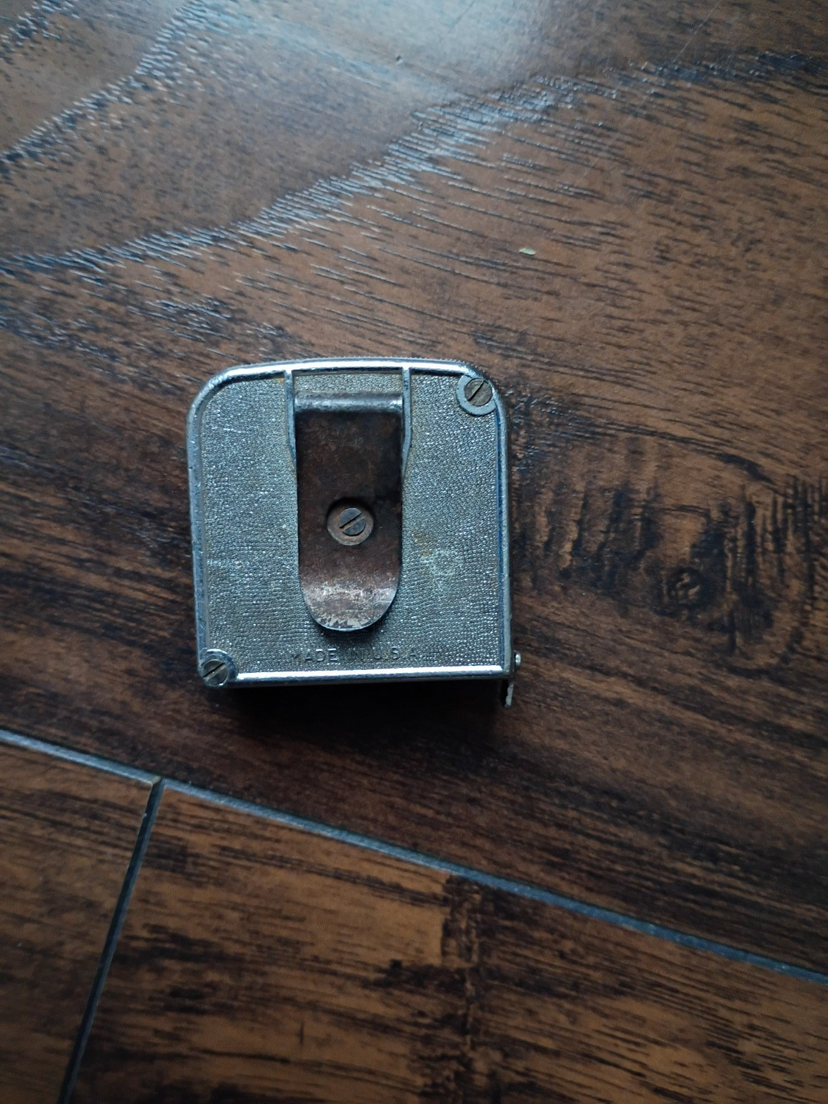Lufkin White Clad Vintage Tape Measure Metal Case Made in USA Add 2 Inches