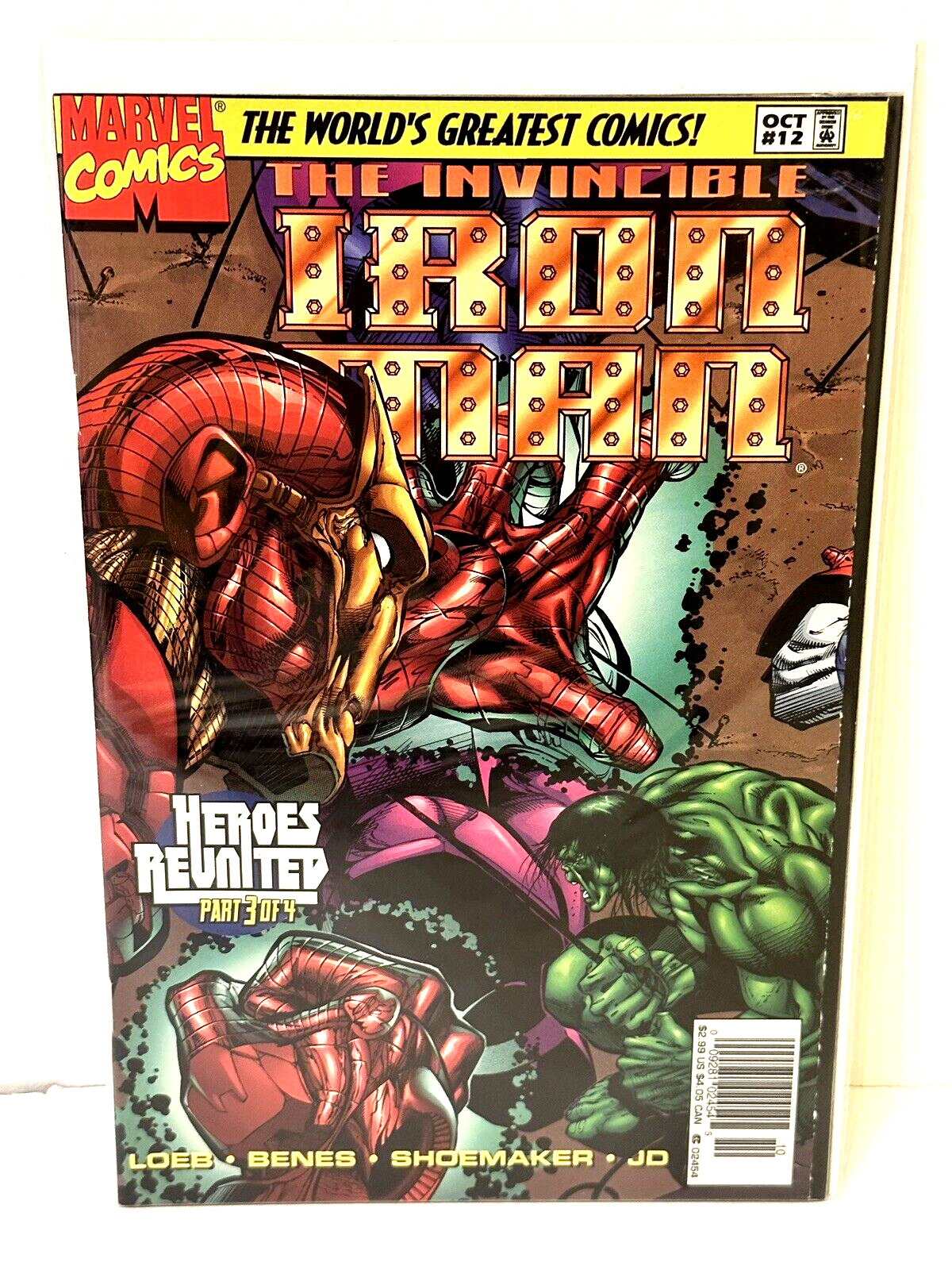 THE INVINCIBLE IRON MAN #12 OCT 1997 MARVEL HEROES REUNITED Part 3 COMIC ~ NEW