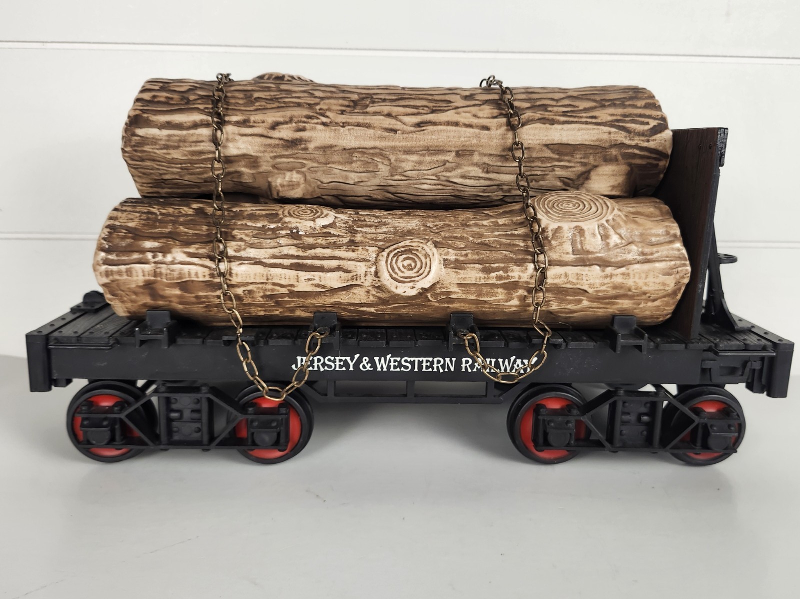 Vintage 1984 Jim Beam Jersey and Western Railway Log Car Decanter