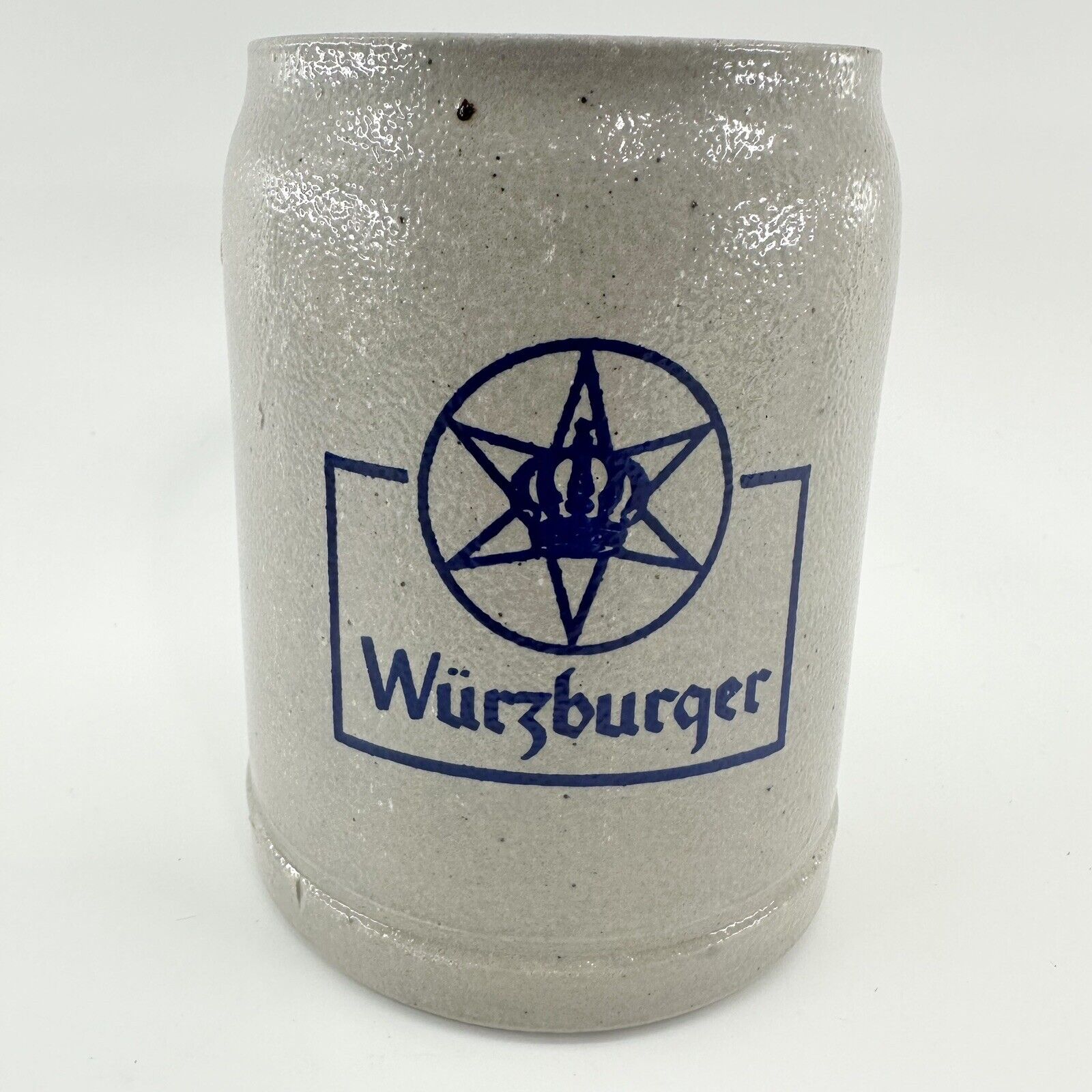Wurzburger Hofbrau 0.5L Beer Stein Mug West Germany Salt Glaze Vintage STONEWARE