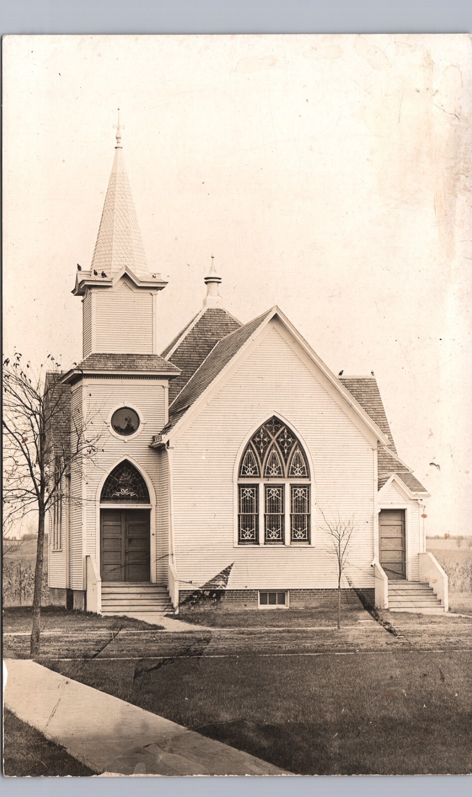SWEDISH MISSION COVENANT CHURCH essex ia real photo postcard rppc iowa history