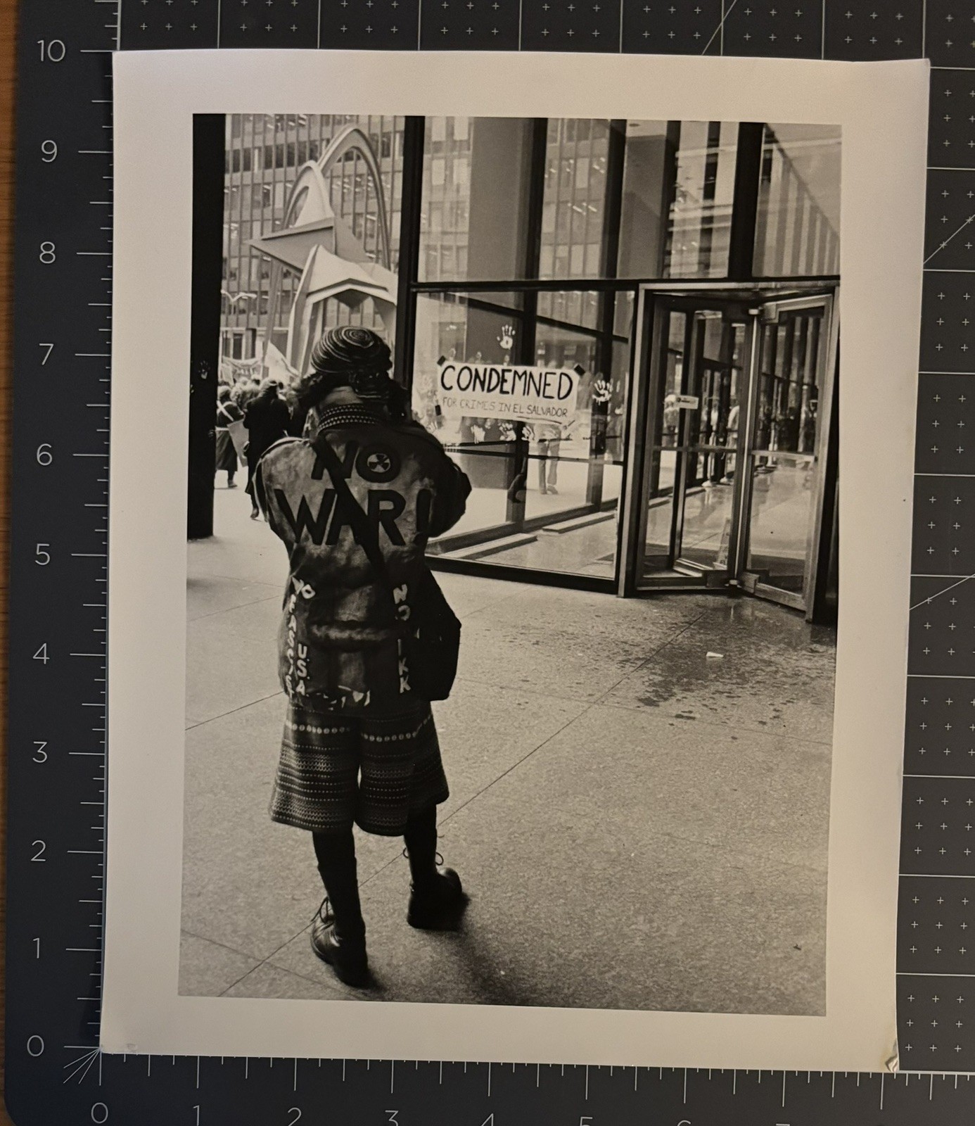 1980’s  No War 8x10 Original Photograph Protest NYC EL Salvador