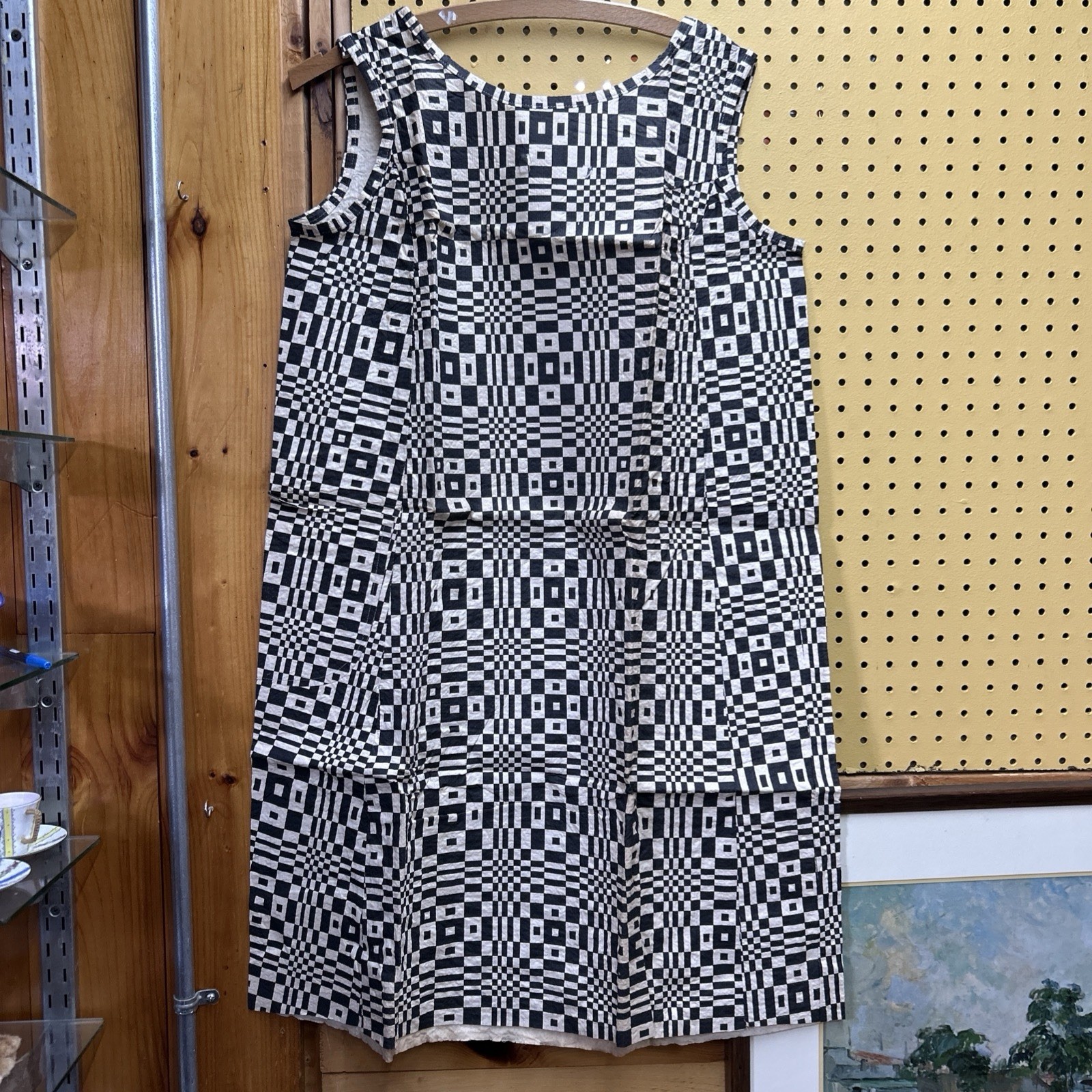 Rare Geometric Scott Paper Dress Women\'s Orig. Box & Scott Coupons C 1965
