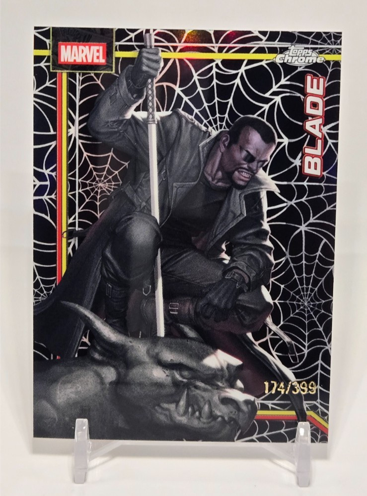 2026 Topps Chrome Marvel - Blade - Spider Web Refractor /399