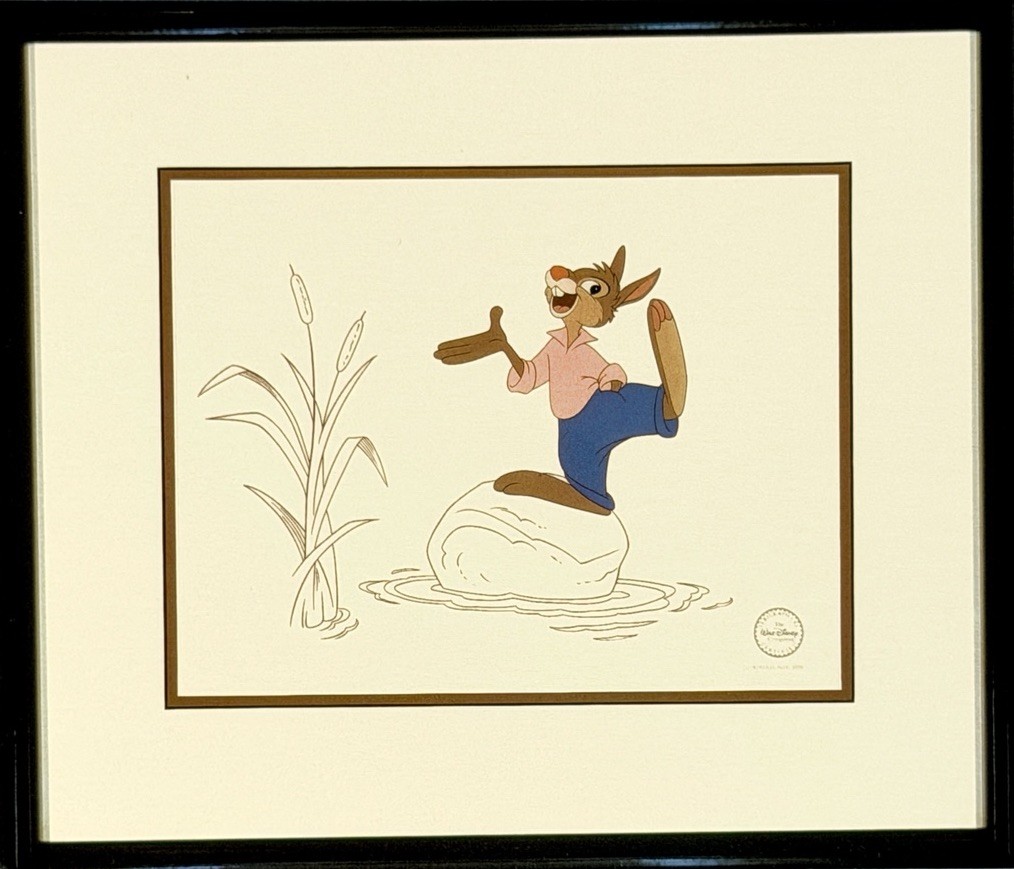 Song Of The South “Brer Rabbit” Disney VTG 1990s Art Print Announcement Card