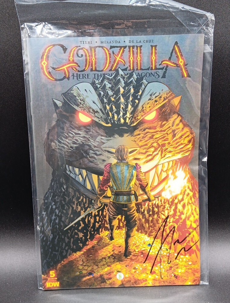 IDW Comics Godzilla: Here There Be Dragon 5 Exclusive Variant Signed By Tieri